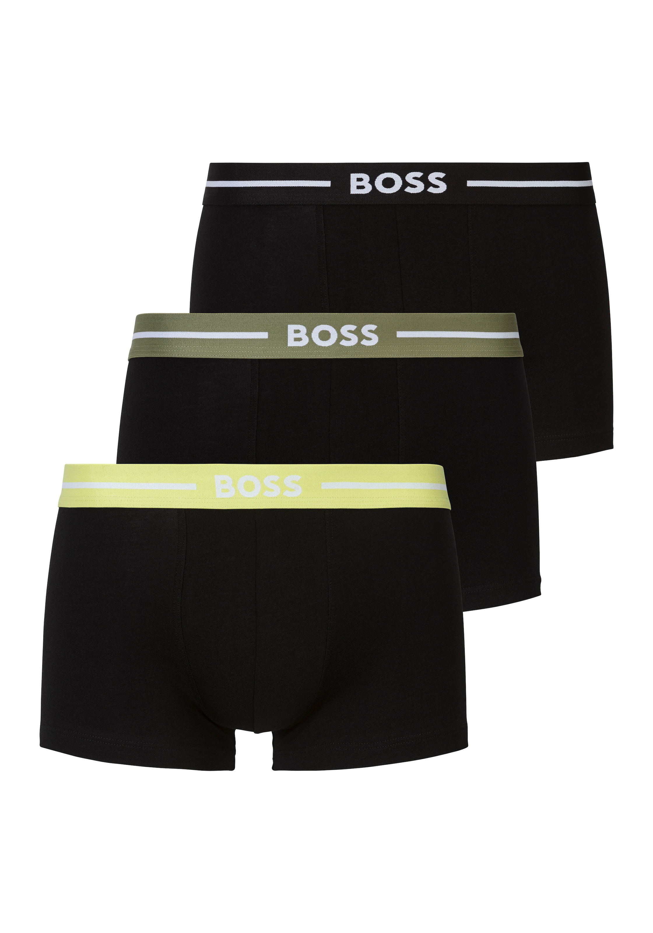 BOSS Trunk »Trunk 3P Bold«, (Packung, 3 St.), mit kontrastfarbenen Logoschriftzug