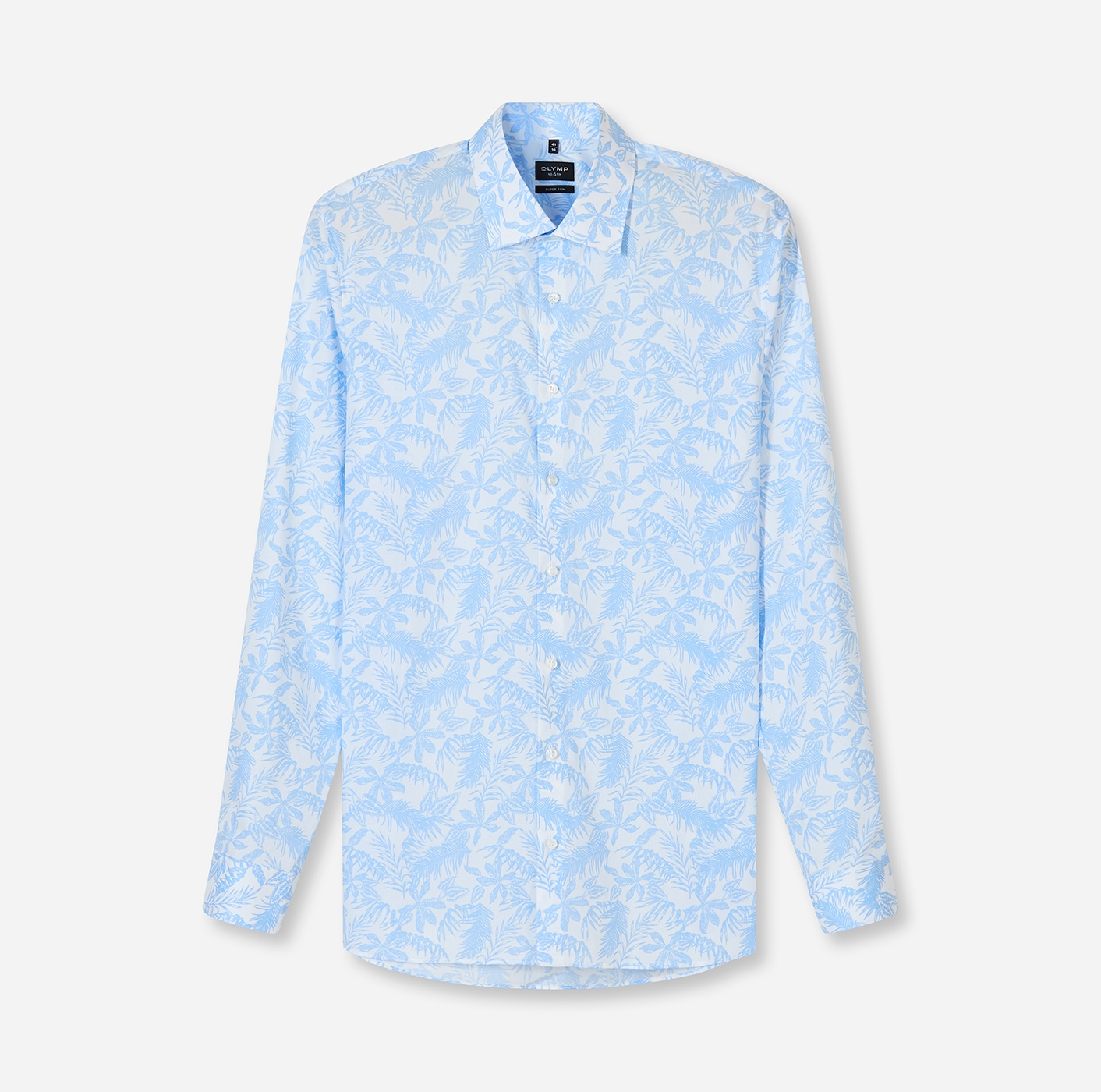 OLYMP Langarmhemd »No 6 six« super slim, Kentkragen, Businesshemd