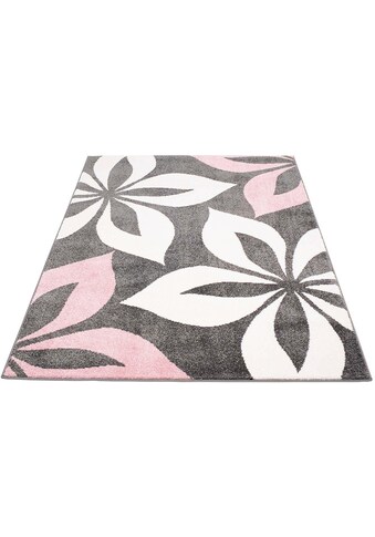 Carpet City Teppich »Moda Soft«, rechteckig, 11 mm Höhe, Wohnzimmer, florales Design kaufen