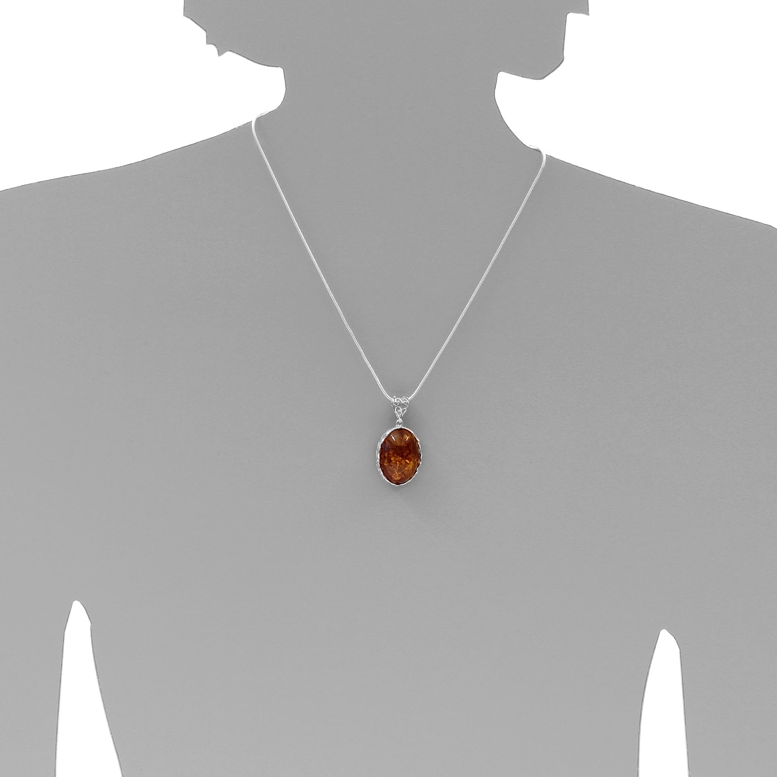 OSTSEE-SCHMUCK Kette mit Anhänger »- Clara - Silber 925/000 - Bernstein«