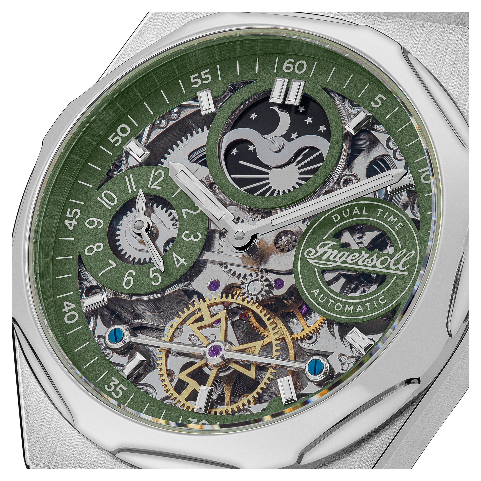 Ingersoll Automatikuhr »The Broadway« Armbanduhr, Herrenuhr, Mechanische Uhr, Edelstahlarmband, analog