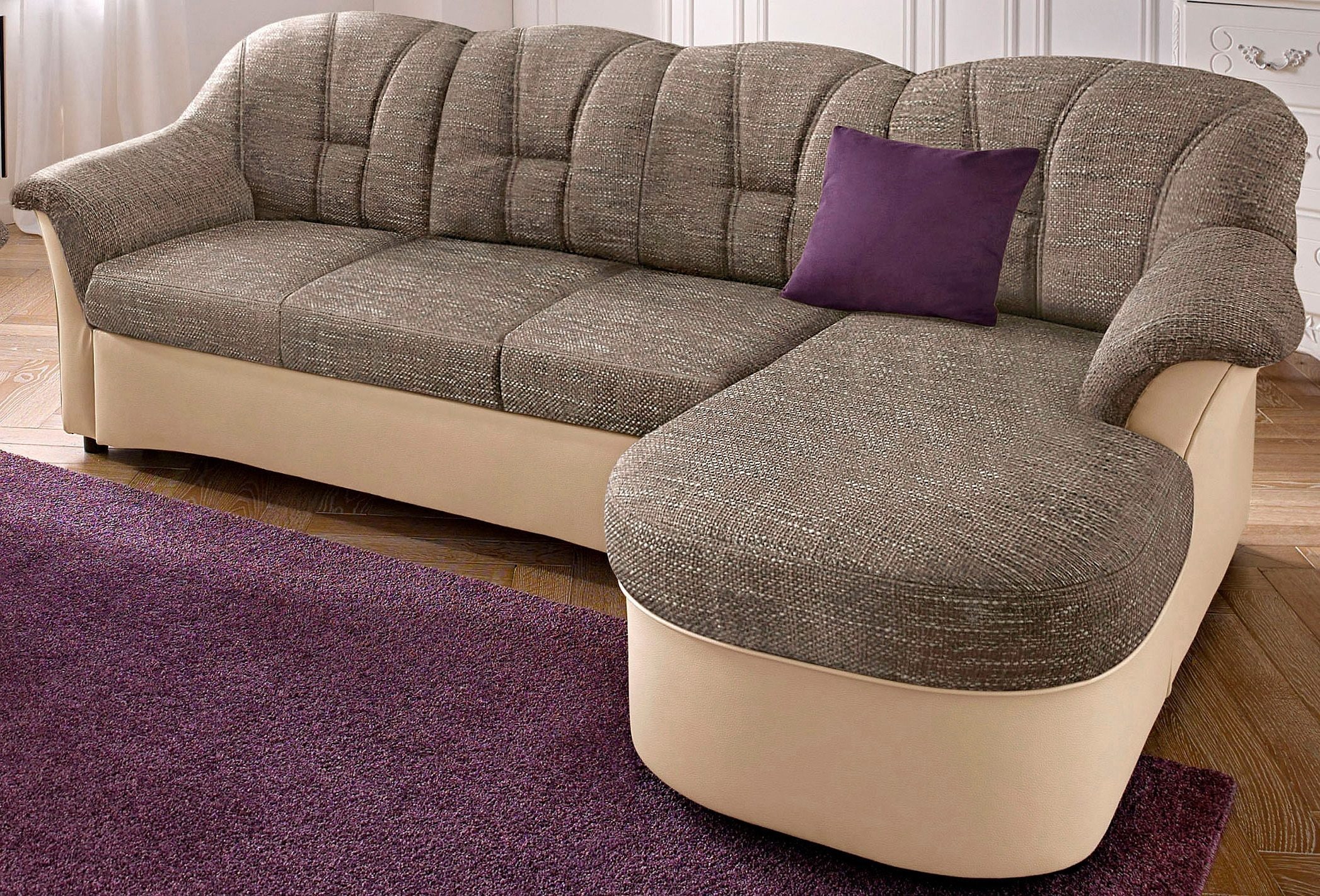 DOMO collection Ecksofa »Flores«, wahlweise mit Bettfunktion, wahlweise mit  Federkern bei OTTO