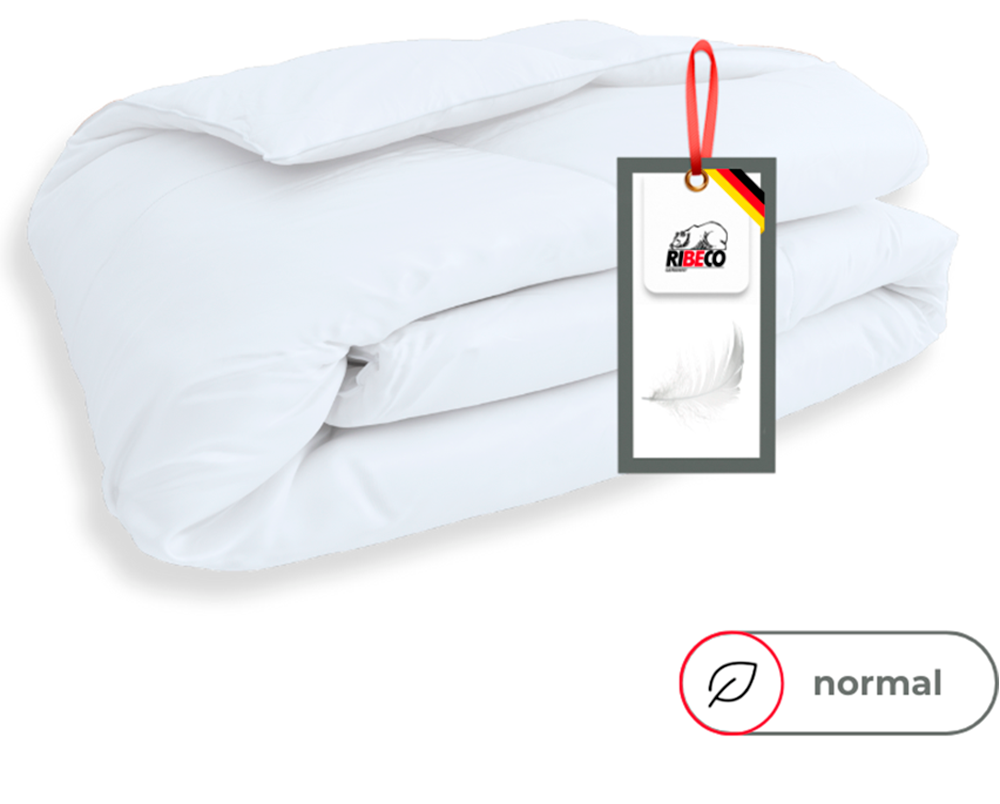RIBECO Federbettdecke + Federkissen »Laram, 2-tlg. Naturprodukt zum TOP-Preis!«, (Spar-Set), Decke mit Kissen, verschiedene Größen, Bettdecke 135x200, 155x220 cm