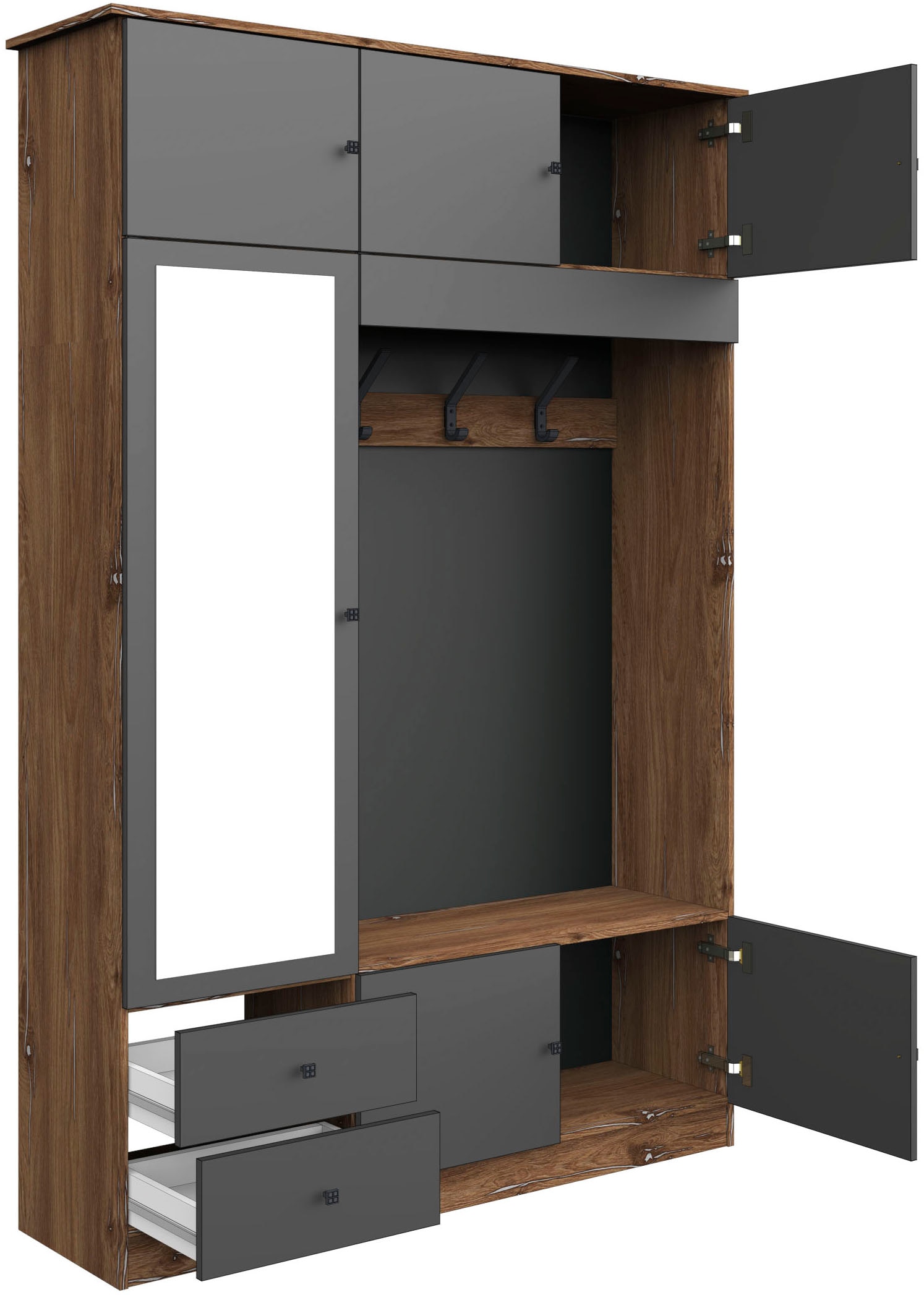 borchardt Möbel Garderobenschrank »Kompakta«, Höhe 202 cm