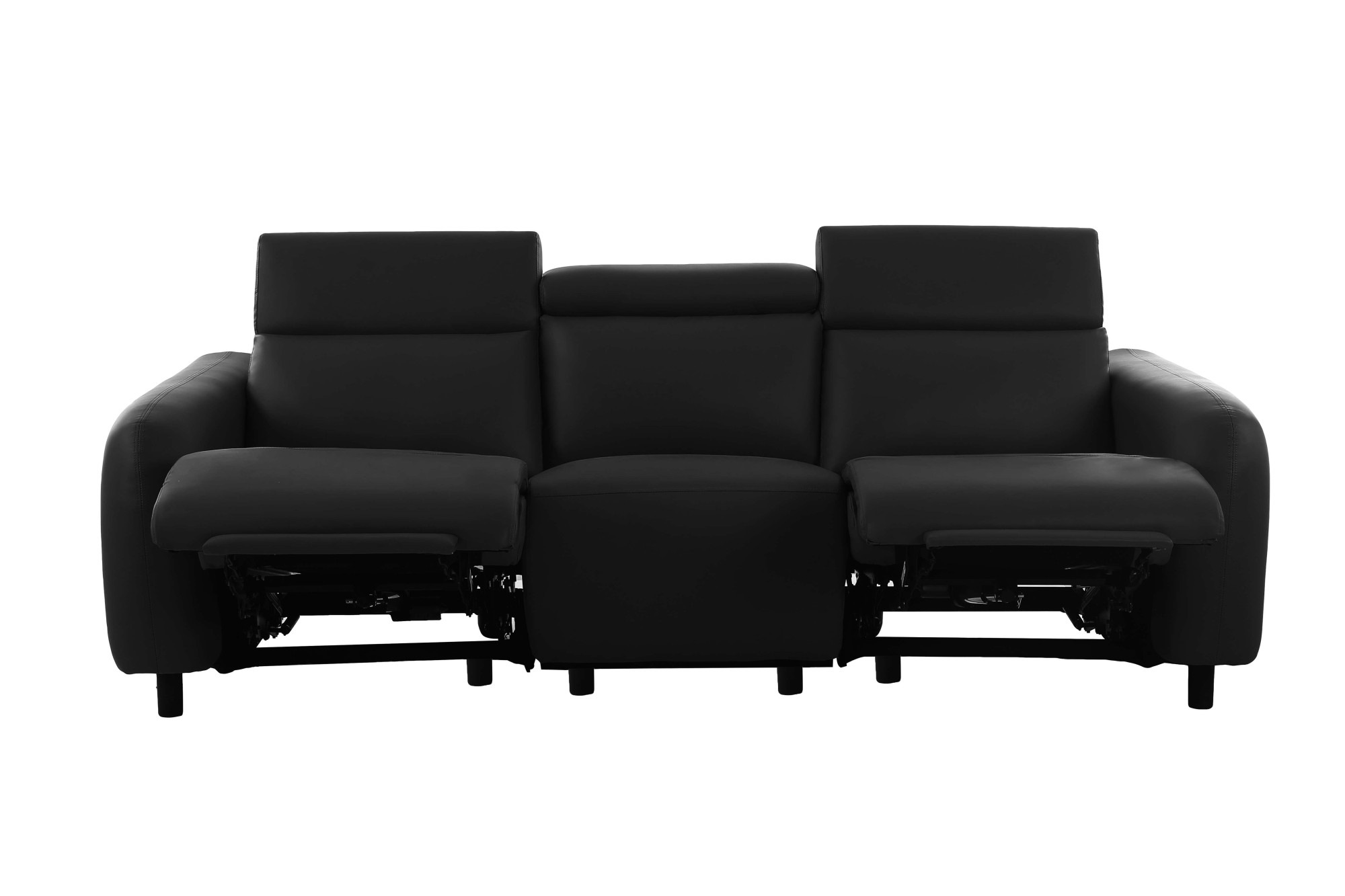Home affaire 3-Sitzer »SKAANE Lederoptik, 229 cm, manuelle-u. elektrische Relaxfunktion«, Relax-Funktion in 2 Sitzen, Kopfteilverstellung, Federkernpolsterung