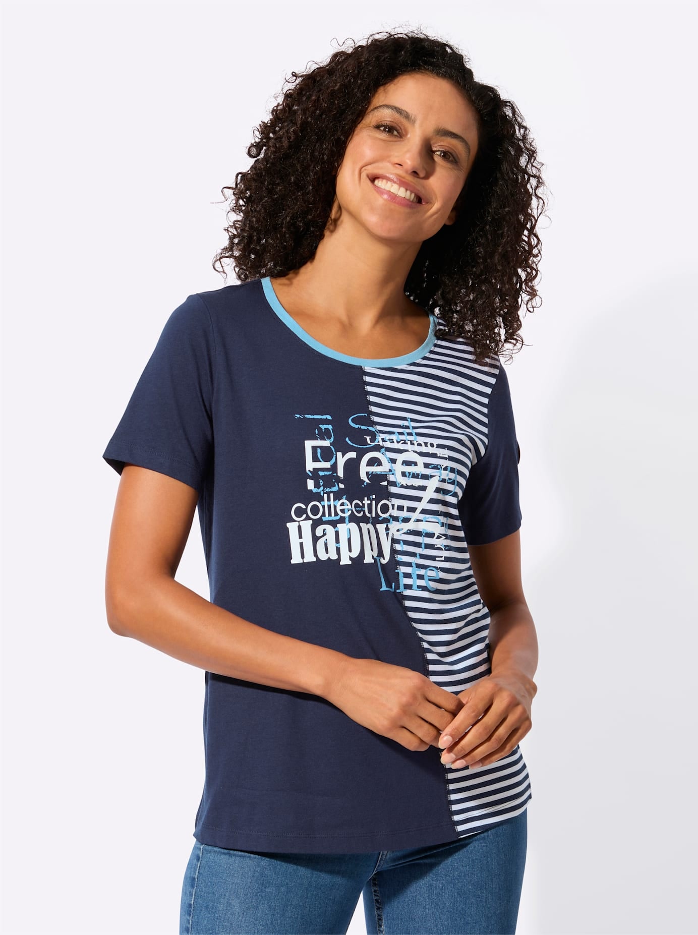 Casual Looks Rundhalsshirt »Rundhals-Shirt« 1 tlg.