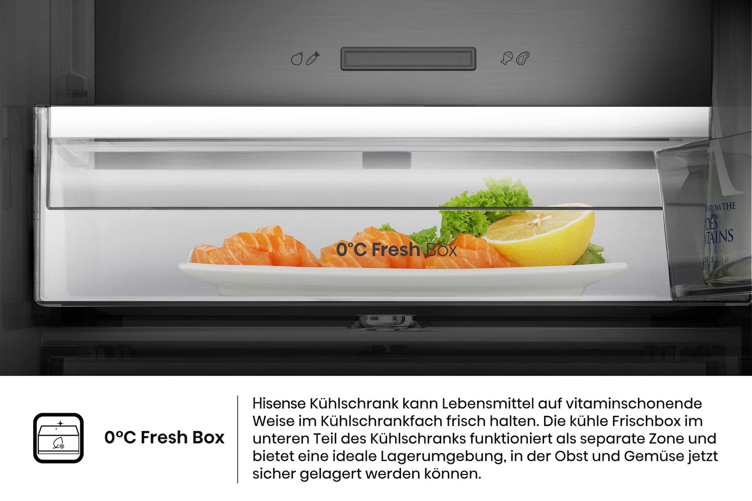 Hisense Kühl-/Gefrierkombination »RB5P410SACC« 203 cm hoch 59,5 cm breit BigVolume - 413 Liter Volumen