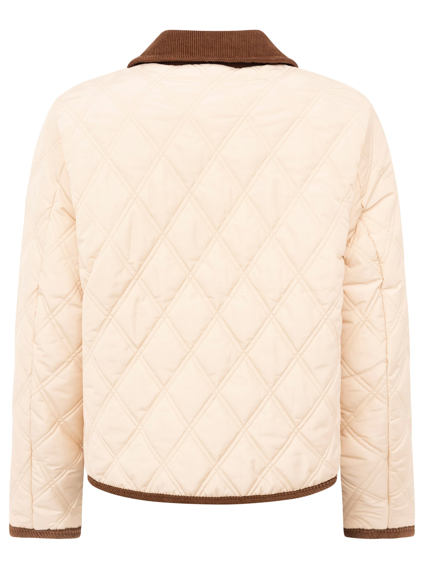 Zwillingsherz Steppjacke »"Classic"« ohne Kapuze Kordkragen, Knopfleiste und Taschen