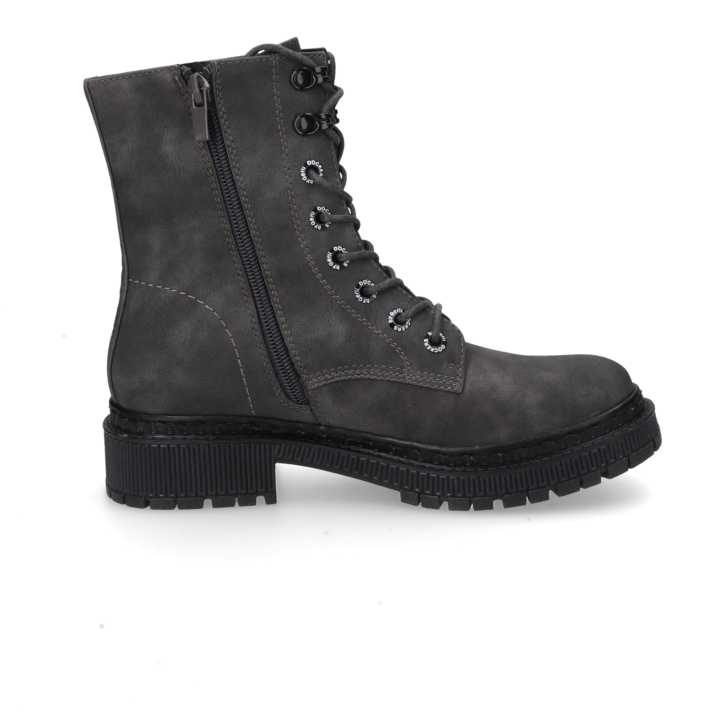 Dockers by Gerli Schnürboots  Biker Boots mit Reißverschluss