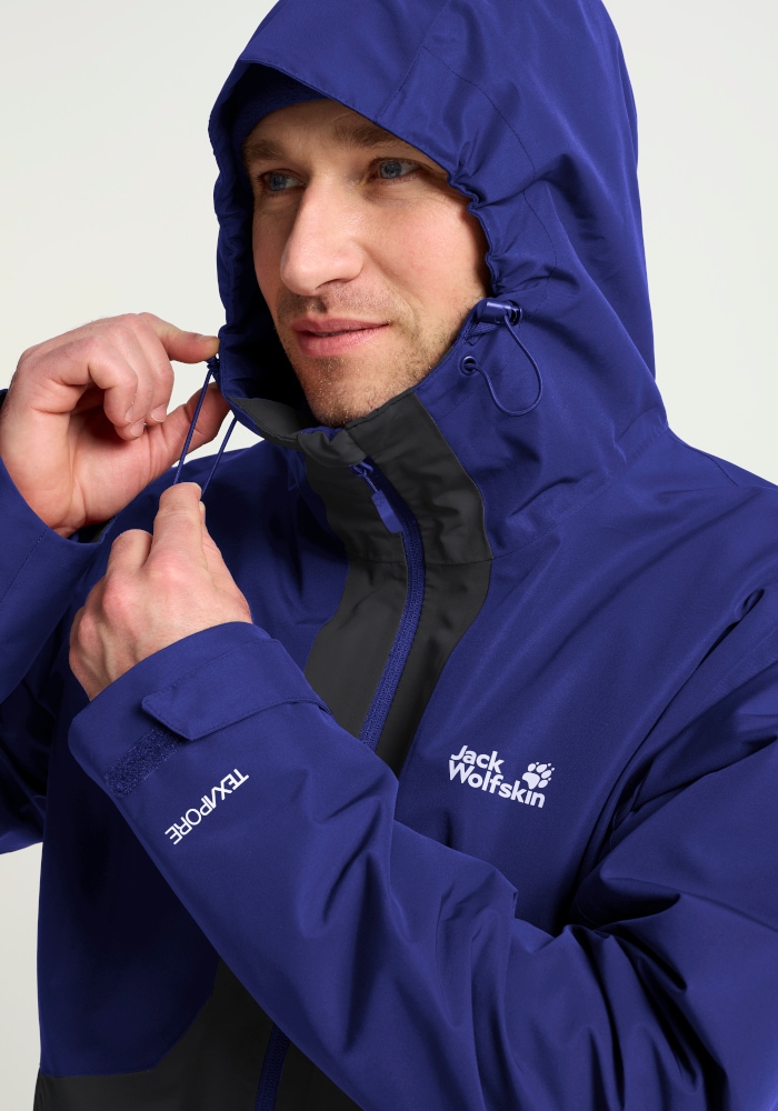 Jack Wolfskin 3-in-1-Funktionsjacke »STONETRAIL 3IN1 JKT M« mit Kapuze mit dreifacher Tragemöglichkeit, wasserdicht, winddicht, atmungsaktiv