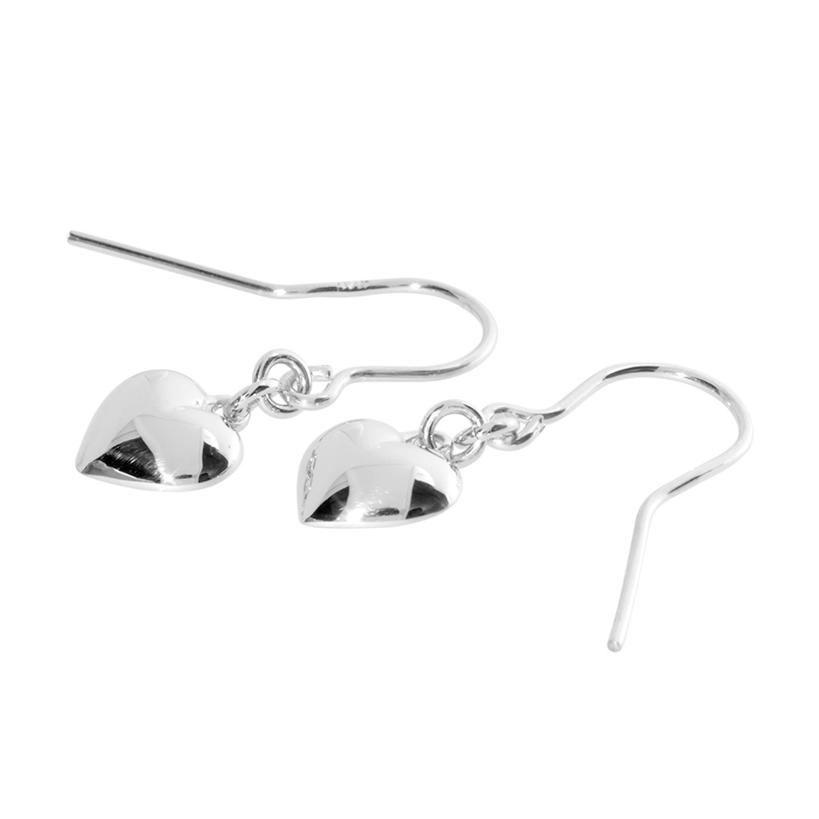 OSTSEE-SCHMUCK Paar Ohrhänger »- Herz 9 mm - Silber 925/000 -,«