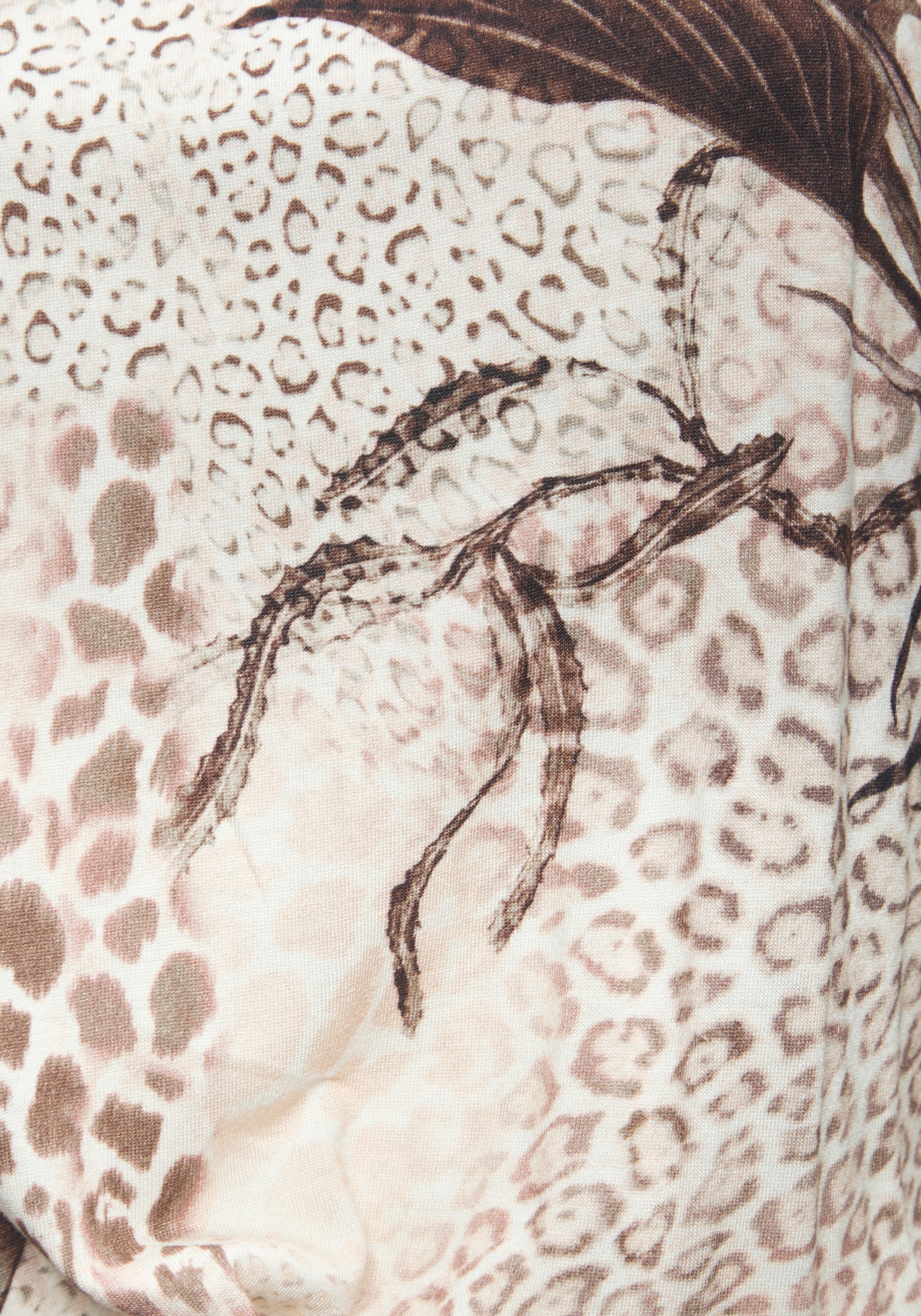 LASCANA Maxikleid leichtes Sommerkleid mit Alloverprint, fließendes Strandkleid