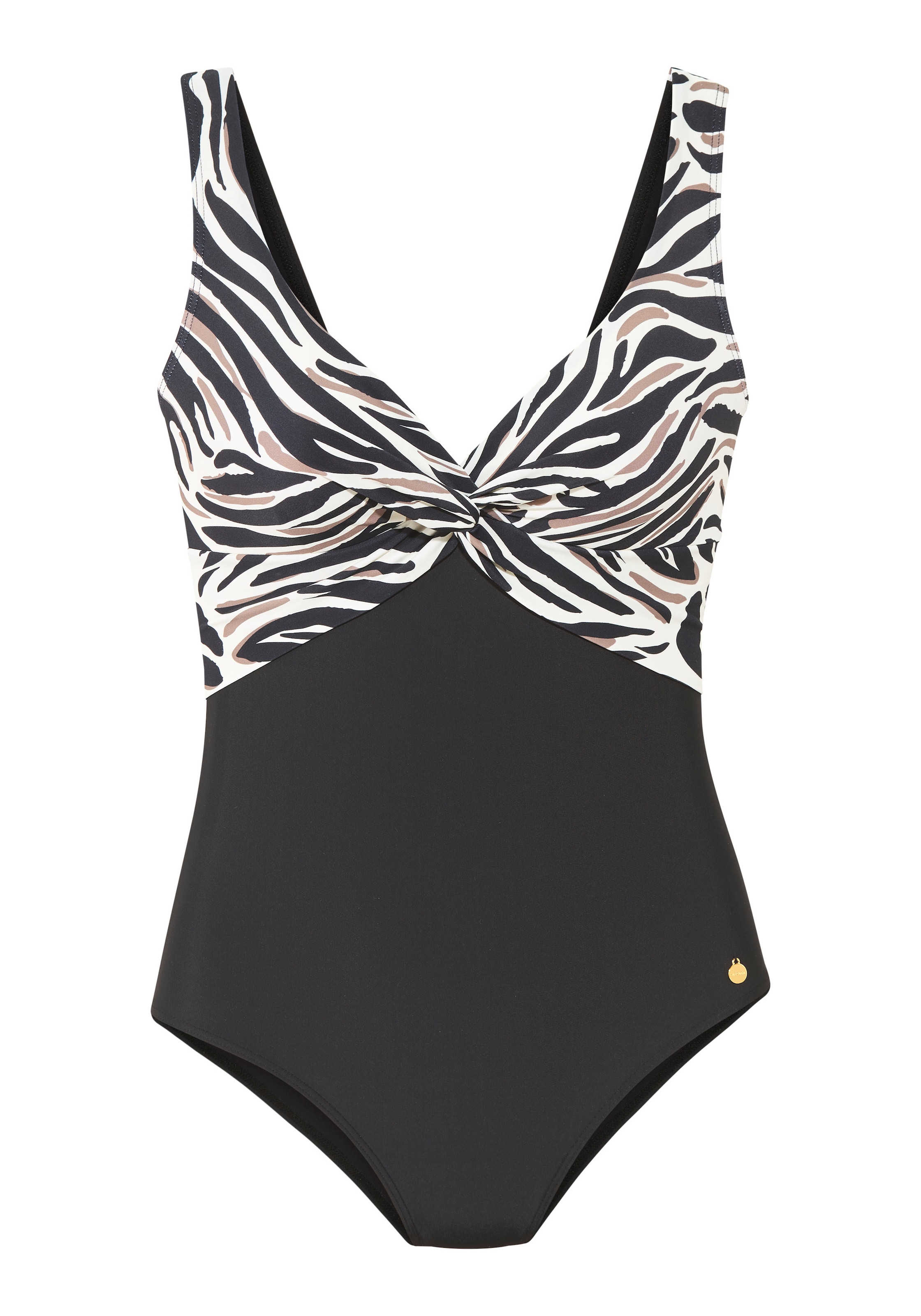 LASCANA Badeanzug »Debbie« mit abstraktem Animal-Print