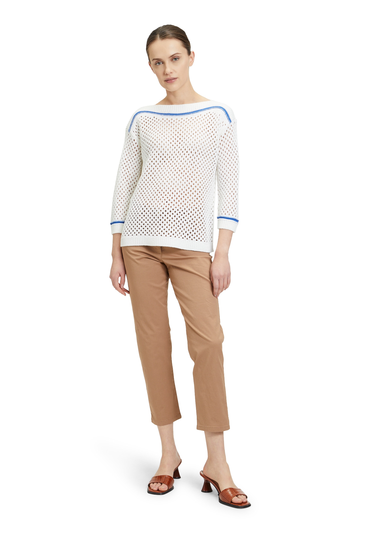 Betty Barclay Rundhalspullover »Lochstrick-Pullover mit Strickdetails«