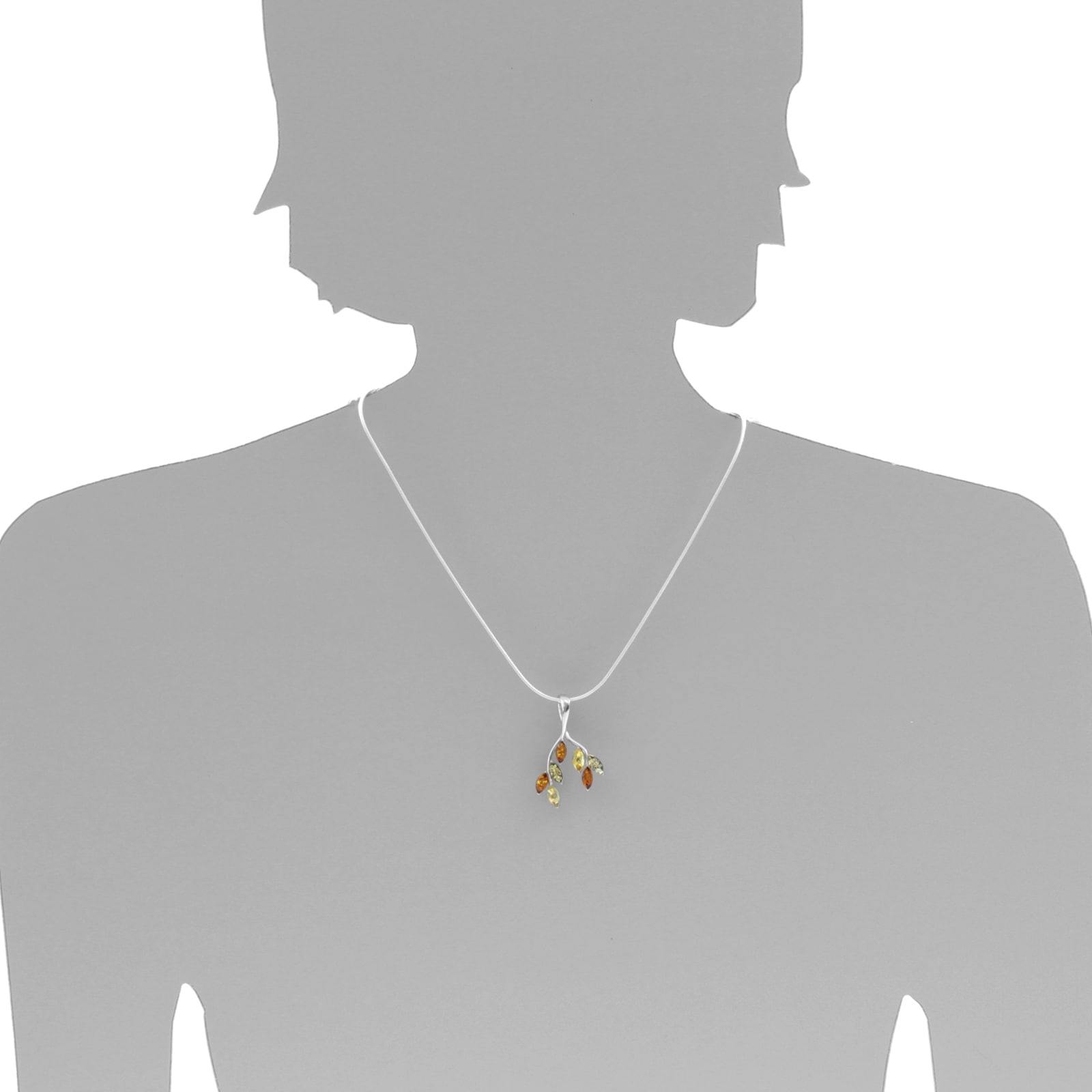 OSTSEE-SCHMUCK Kette mit Anhänger »- Paulin - Silber 925/000 - Bernstein«