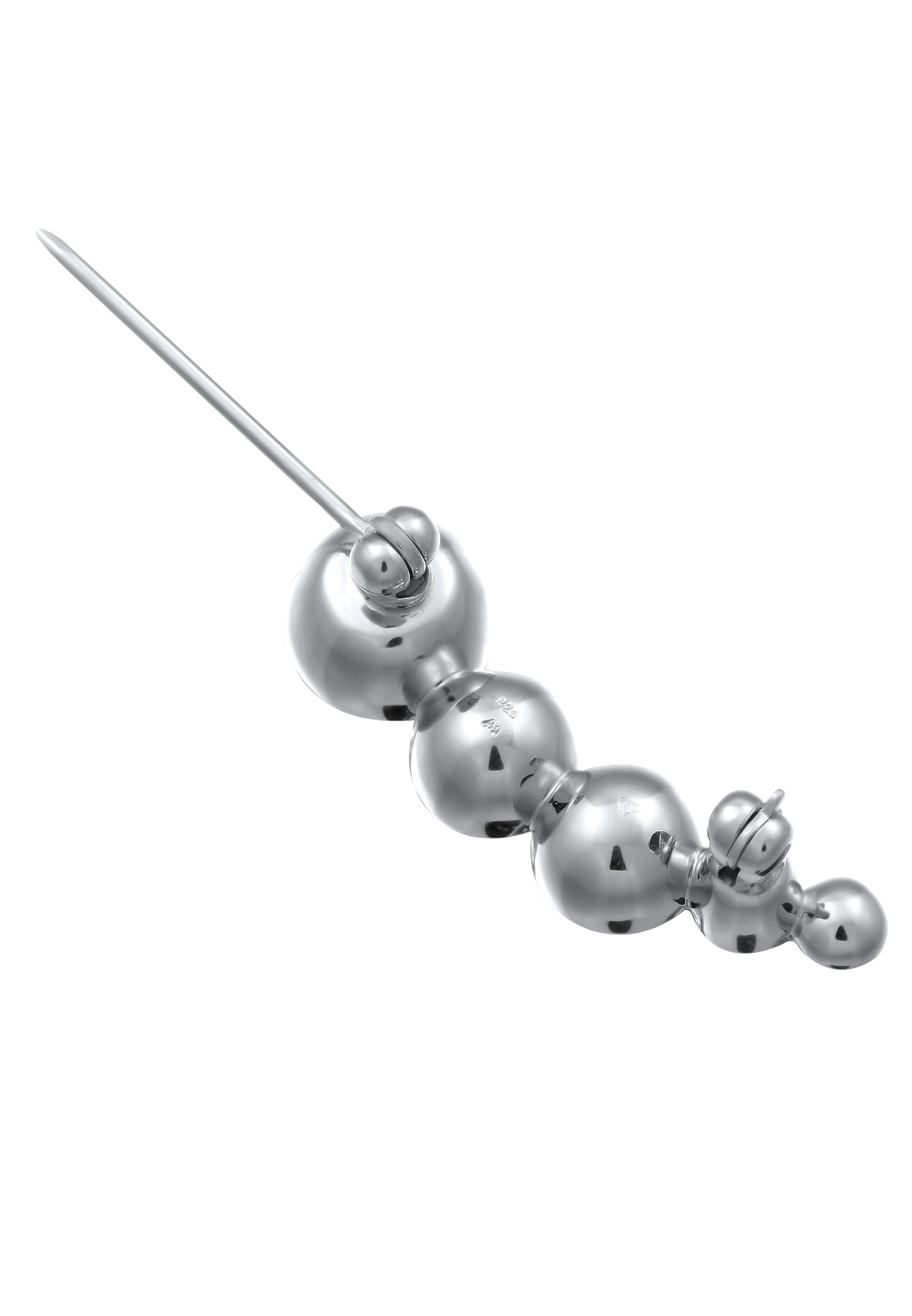 Elli Schmuckset »Schmuckzubehör Brosche Anstecknadel Kristalle Weiß 925 Sterling Silber« ()