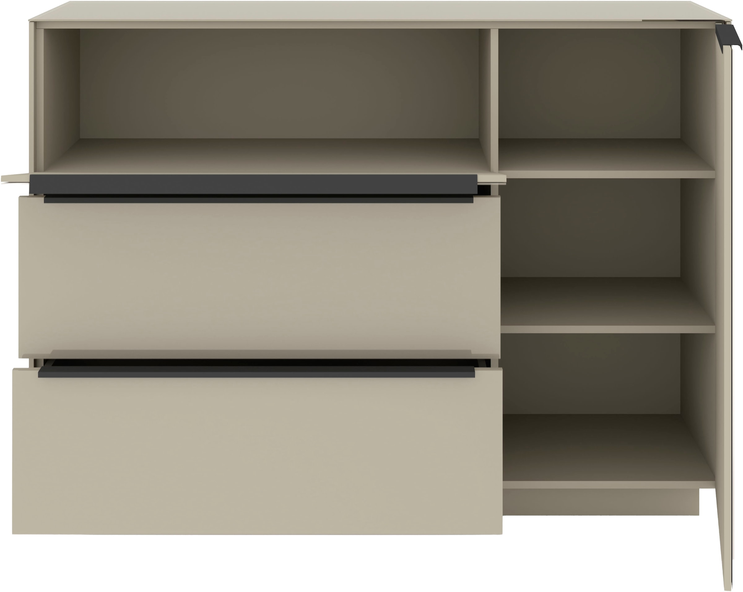 set one by Musterring Sideboard »Reno« 1 Stk. tlg. Mit Sockel in diversen Farben, 102 cm Höhe & Farbauswahl