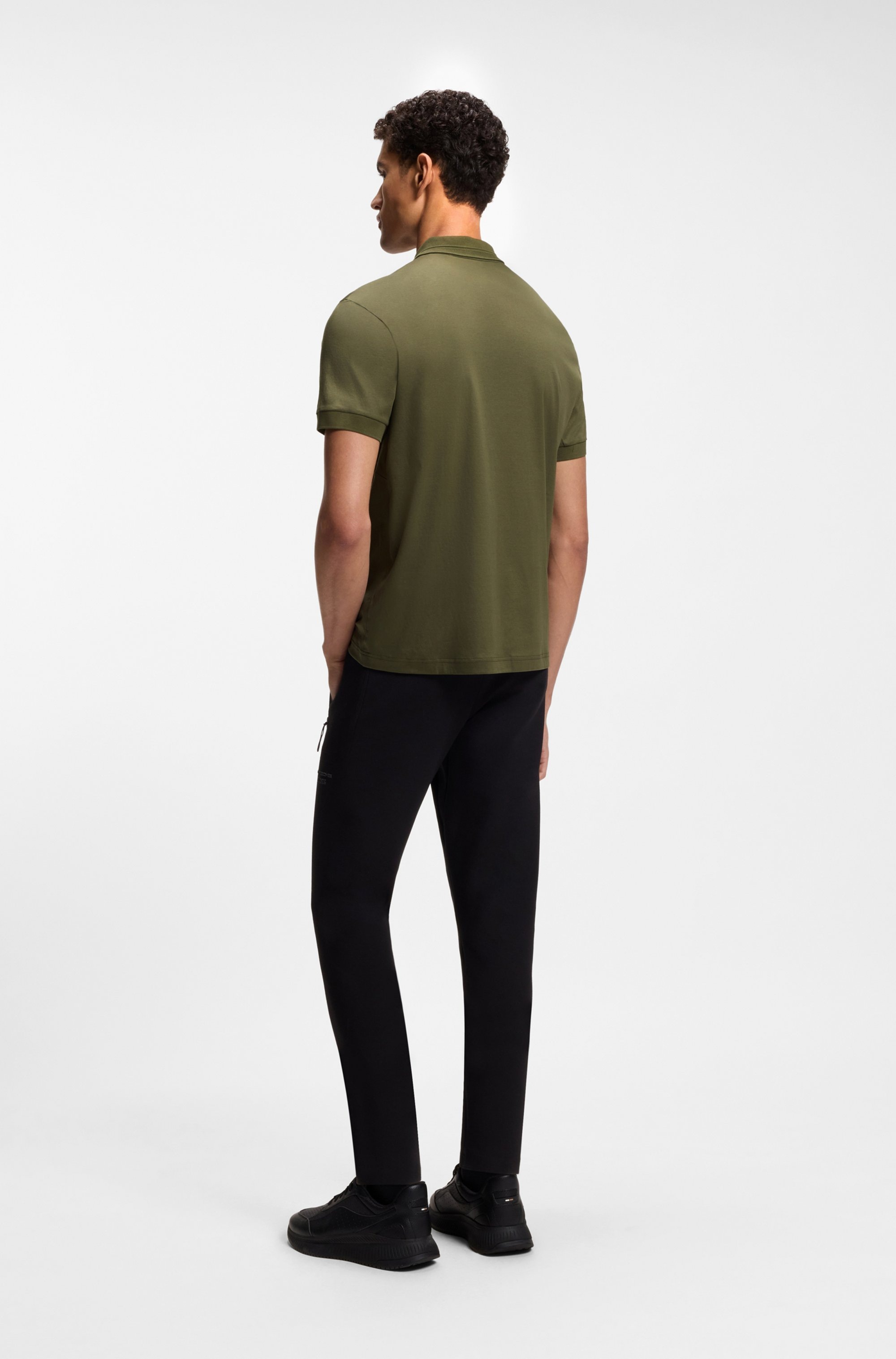 BOSS GREEN Poloshirt »Porsche Spirit 70 Capsule Collection« Premium Herrenmode Innovative Geruchskontroll-Technologie HEIQ MINT