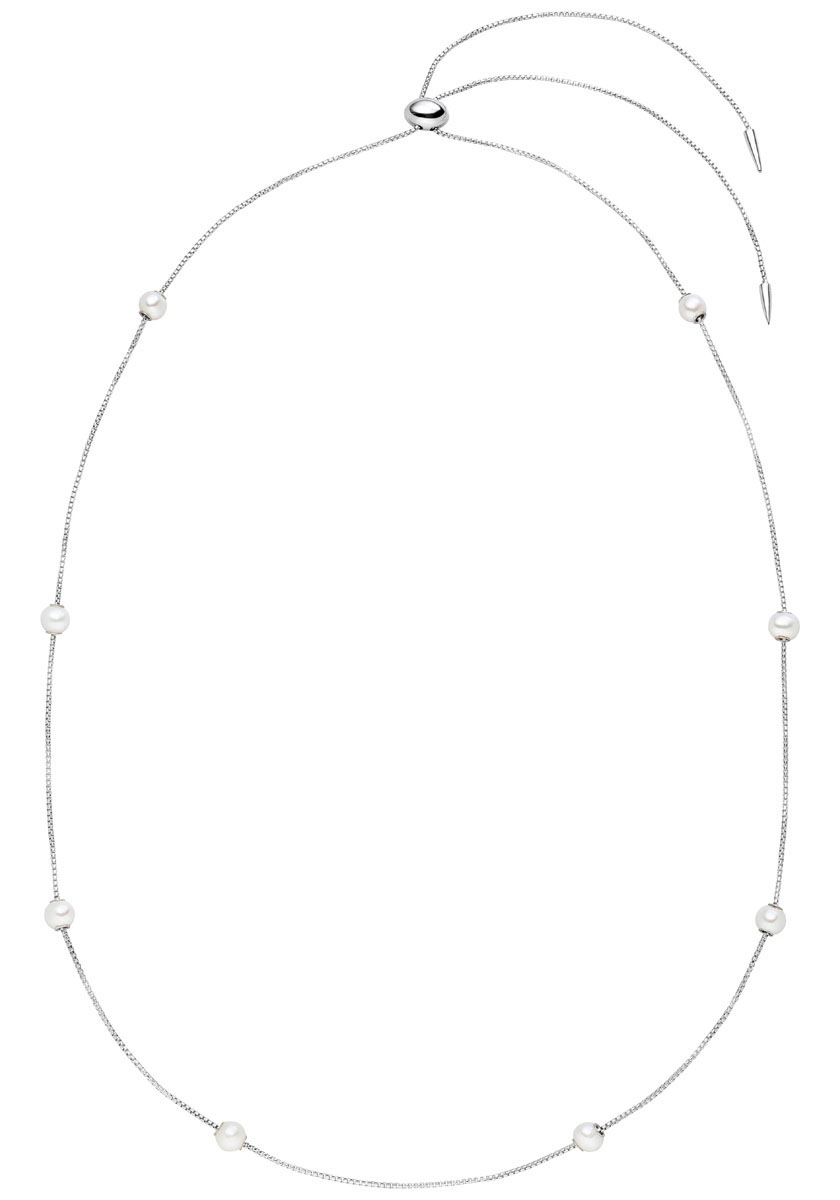 Firetti Perlenkette »Schmuck Geschenk Halsschmuck Halskette Silberkette Venezianerkette«, Made in Germany - mit Süßwasserzuchtperle