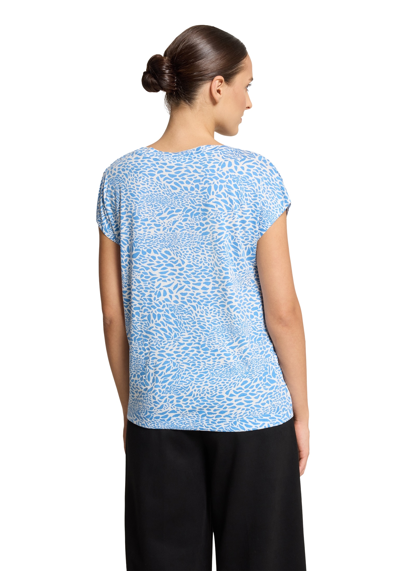 Betty&Co Kurzarmshirt »Casual-Shirt mit Tunnelzug«