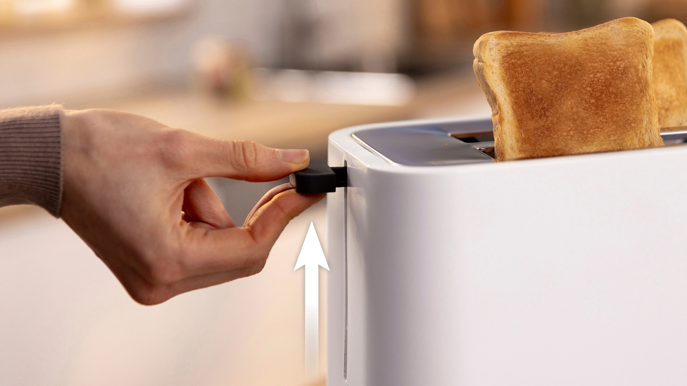 BOSCH Toaster »MyMoment TAT3M121«, 2 Schlitze, für 2 Scheiben, 950 W, entnehmbarer Brötchenaufsatz, Auftaufunktion, Brotzentrierung, AutoOff