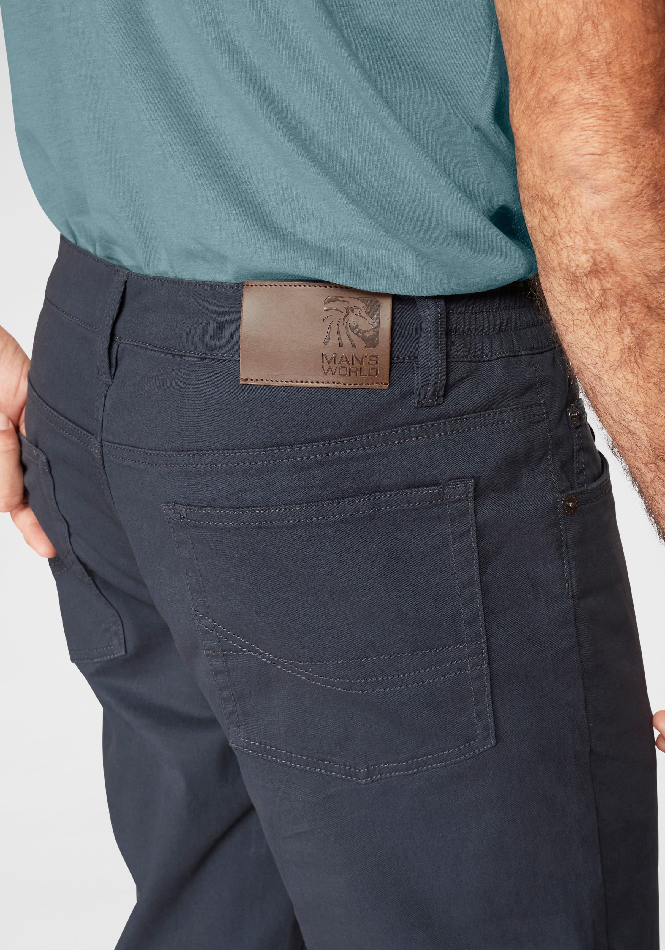 Man's World 5-Pocket-Hose, Stretchhose mit Dehnbund