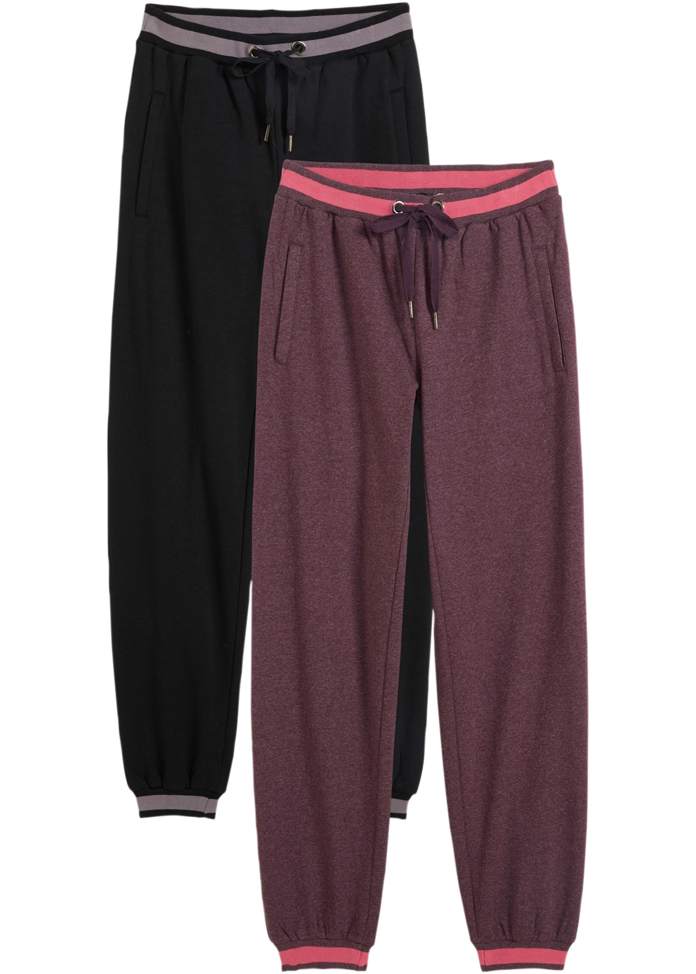 bonprix Sweathose »Sweathose aus Baumwoll-Mix, 2er Pack«  Sweathose aus Baumwoll-Mix, 2er Pack