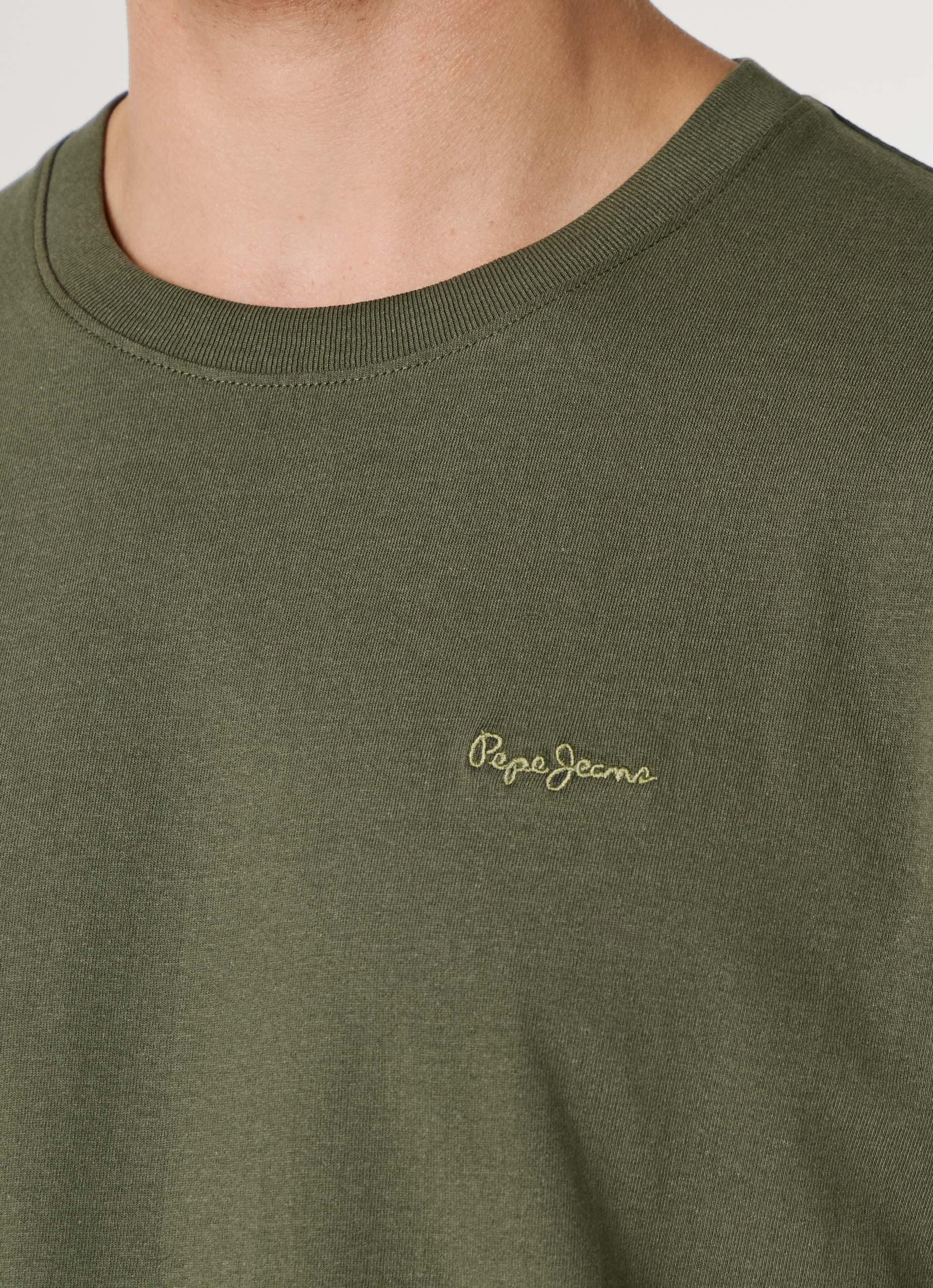 Pepe Jeans T-Shirt »CONTRAST CONNOR« mit Rundhals und gesticktem Logo