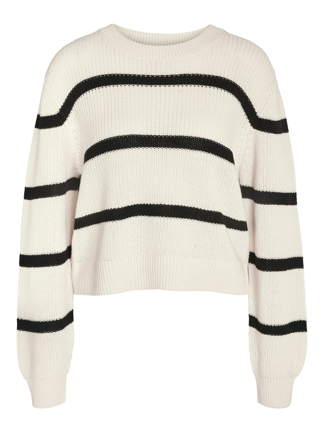 Noisy may Strickpullover »NMMAYSA L/S STRIPE O-NECK KNIT NOOS«