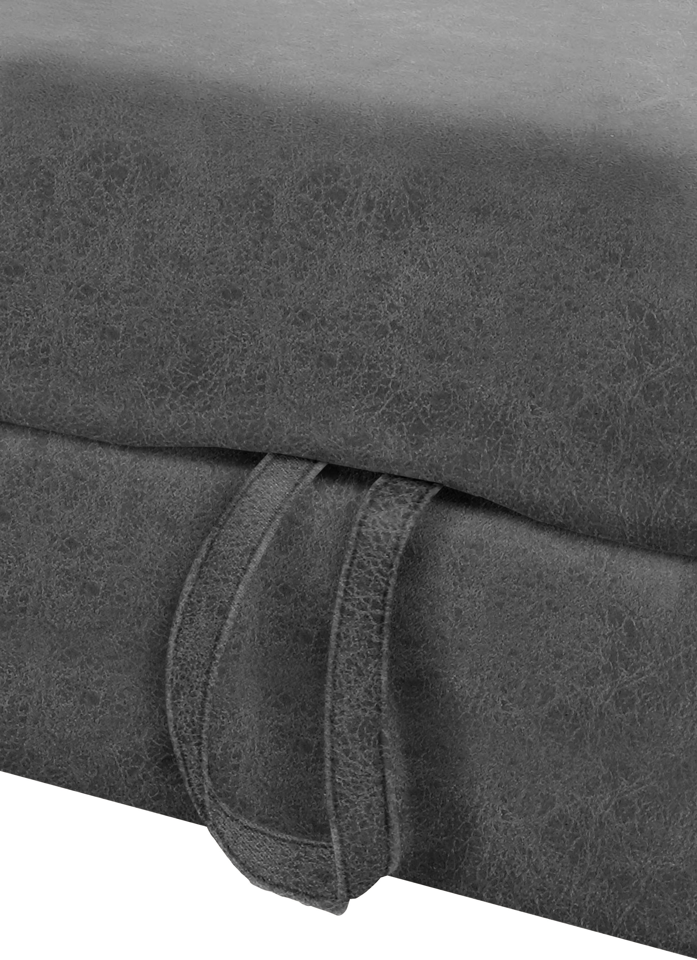 TRENDMANUFAKTUR Ecksofa »Chamber, zeitlos & elegant, bequem, L-Form«, inklusive einer Kopfstütze, wahlweise Schlaffunktion, B/T 203/245cm