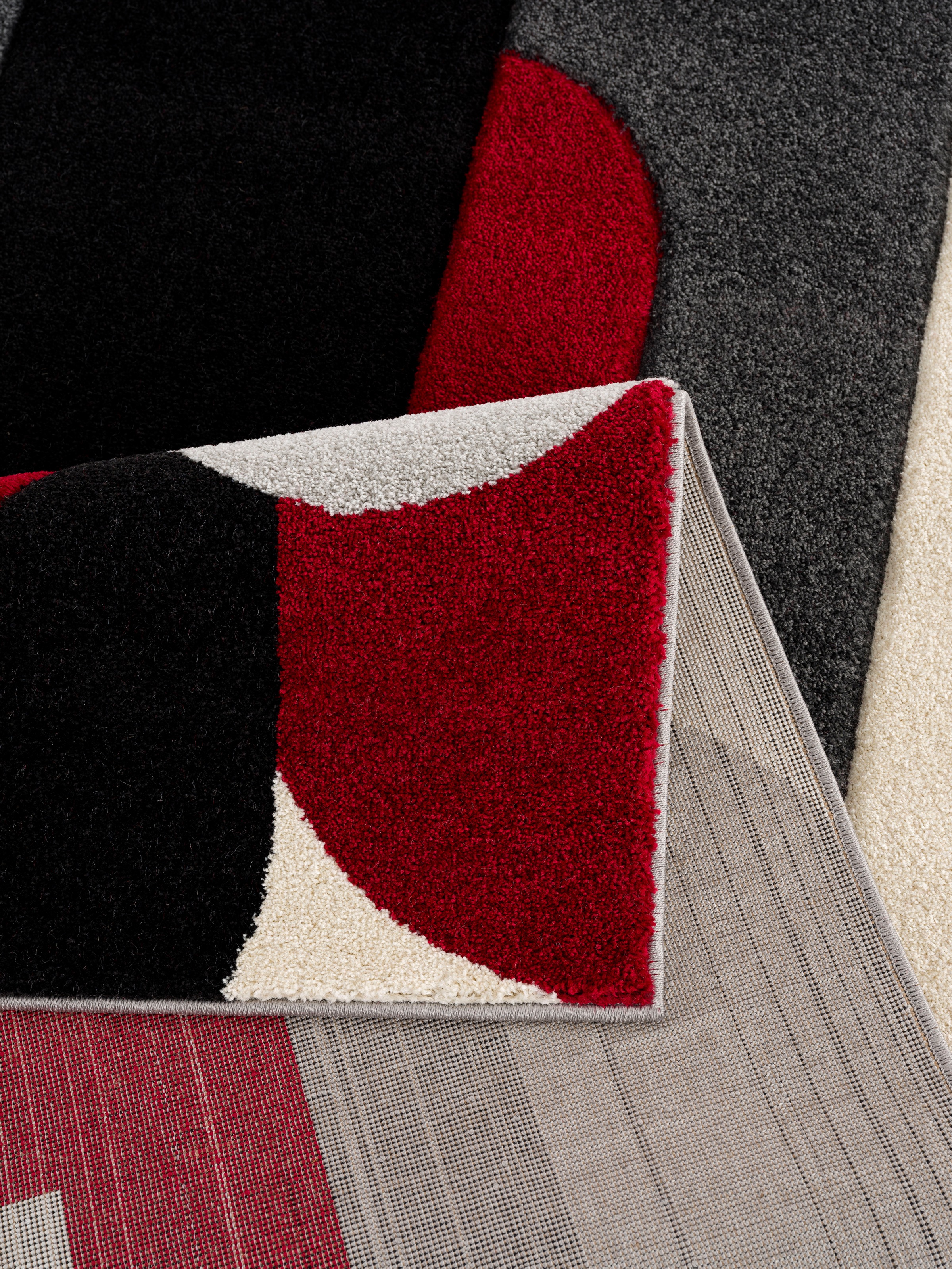 my home Teppich »Pautz«, rechteckig, Tief-Effekt, handgearbeiteter kaufen OTTO wende-Teppich Konturenschnitt, Hoch- bei