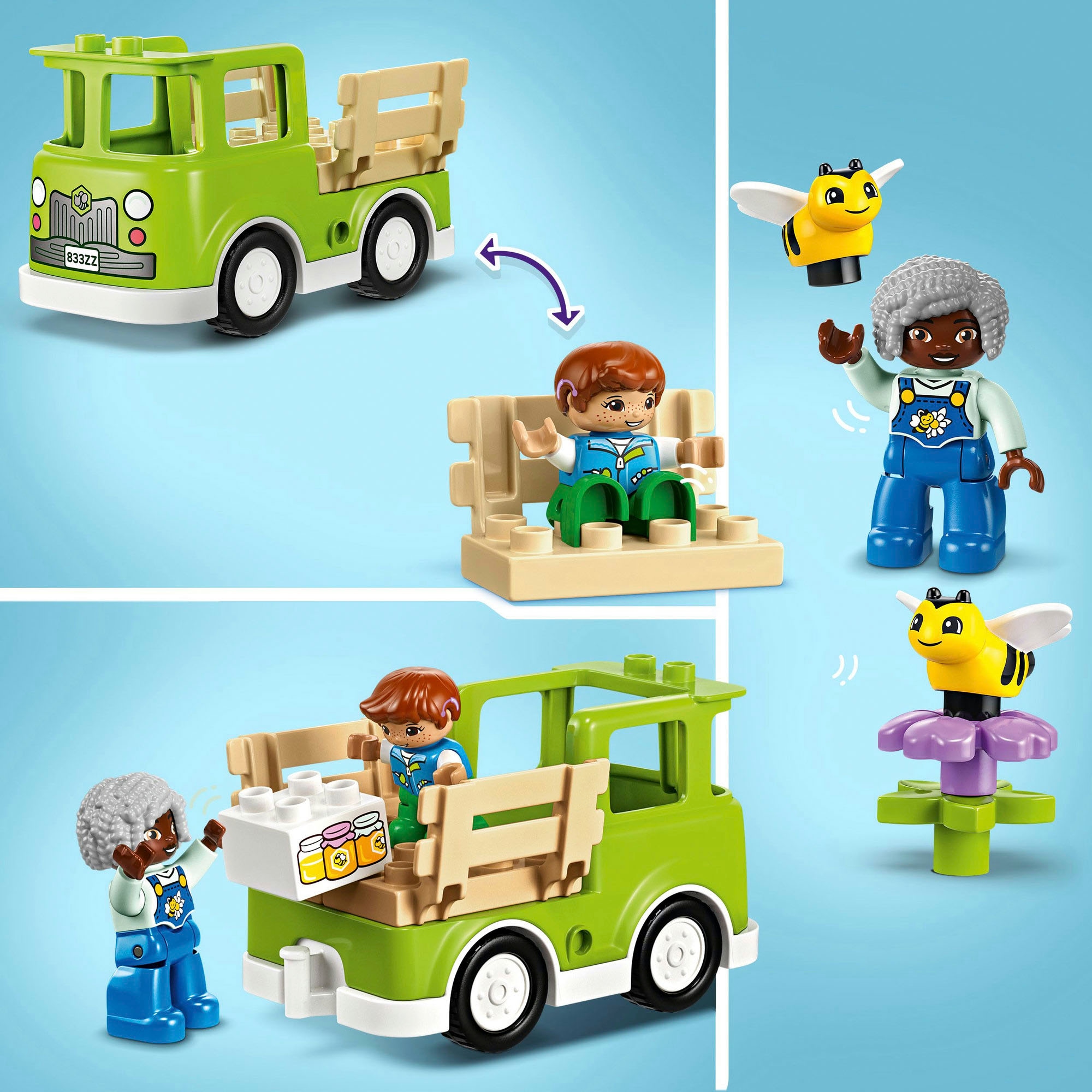 (22 DUPLO LEGO St.), Europe Made Bienenstöcke Town«, in und bei (10419), Konstruktionsspielsteine »Imkerei LEGO® bestellen OTTO