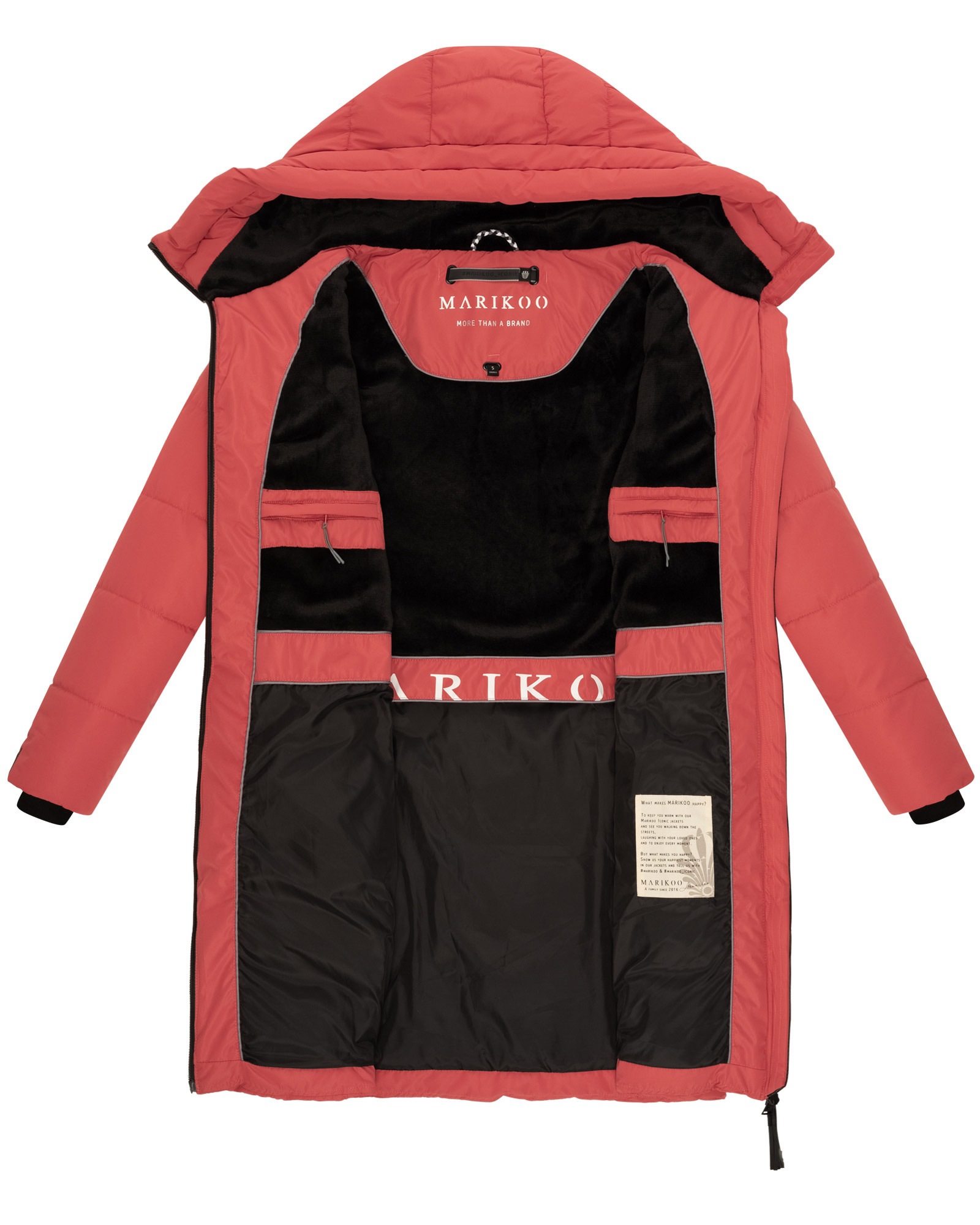 Marikoo Winterjacke »Marikoo Natsukoo Damen Winter Steppjacke lang B978«