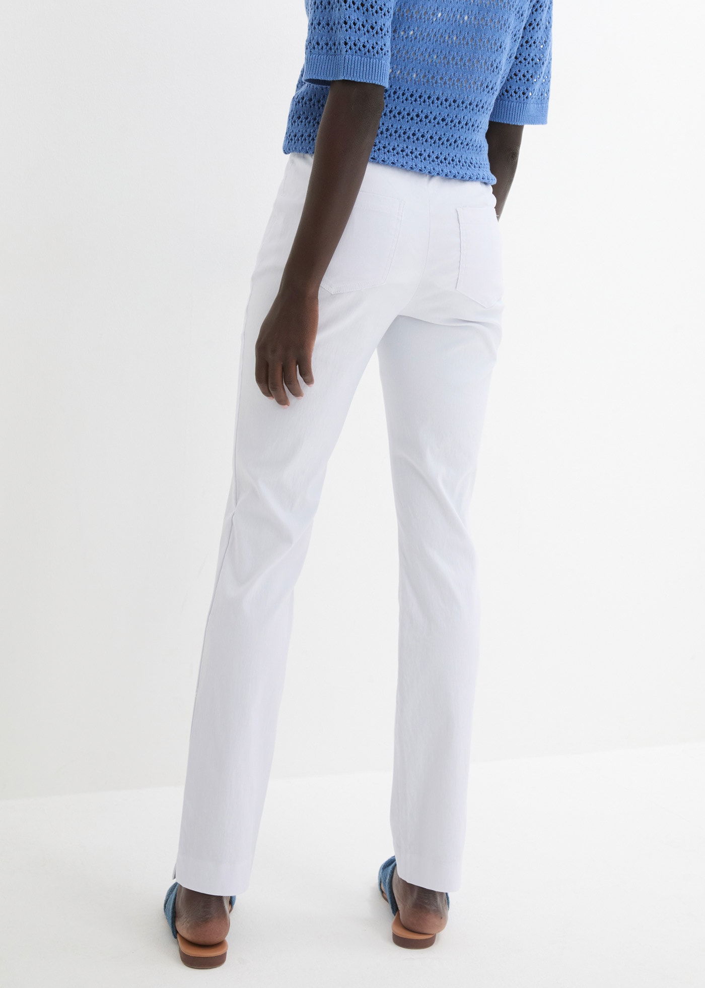 bonprix Stretch-Hose »Stretch-Hose in Schlupfform«  aus Viskose, Slim Fit Passform, Schlupfform mit Gürtelschlaufen