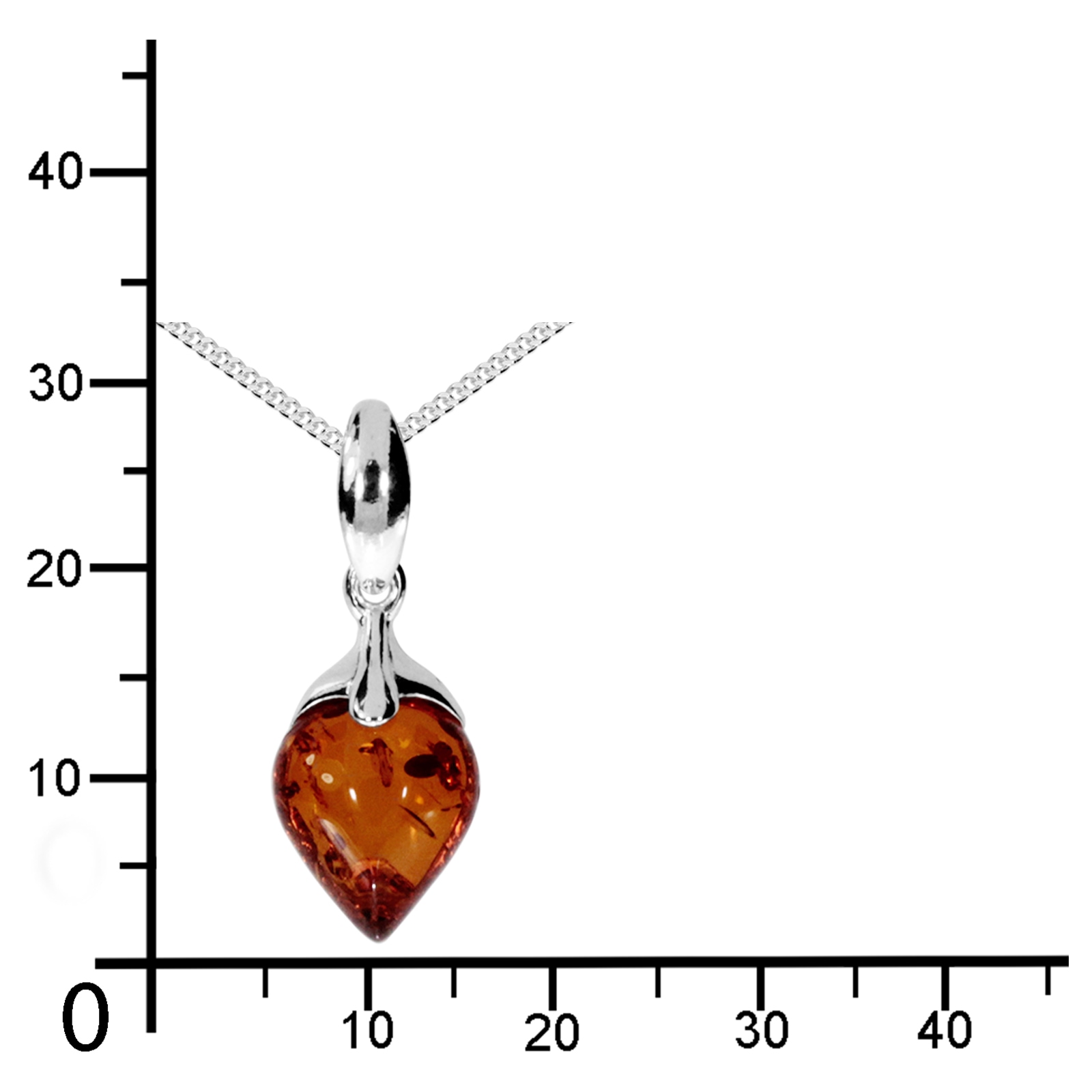 OSTSEE-SCHMUCK Kette mit Anhänger »- Lene - Silber 925/000 - Bernstein«