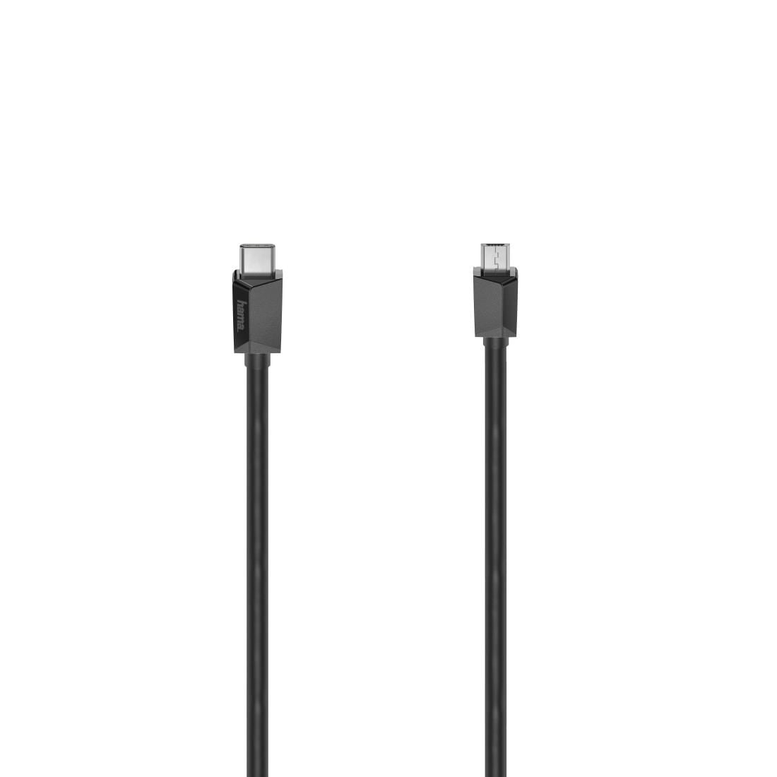 Hama USB-Kabel, USB-C-Micro-USB, 75 cm