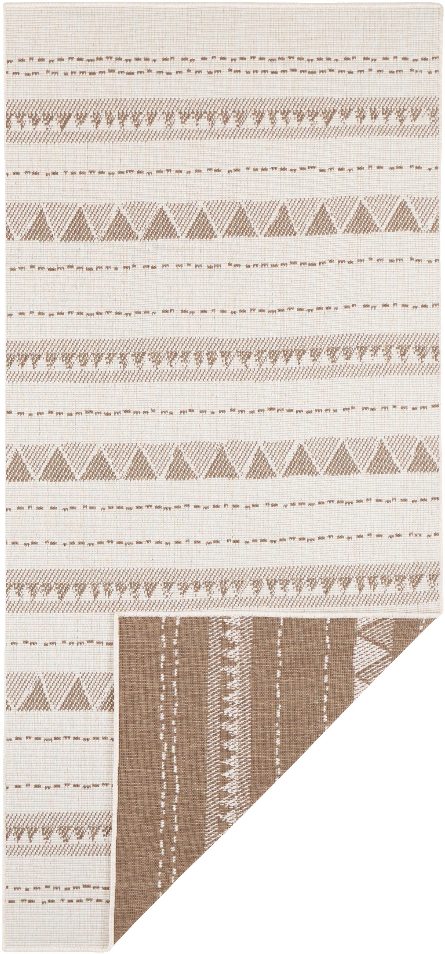 NORTHRUGS Läufer »Bahamas«, rechteckig, 5 mm Höhe, In-& Outdoor, Wetterfest, Balkon, Garten, Wohnzimmer, Wasserfest