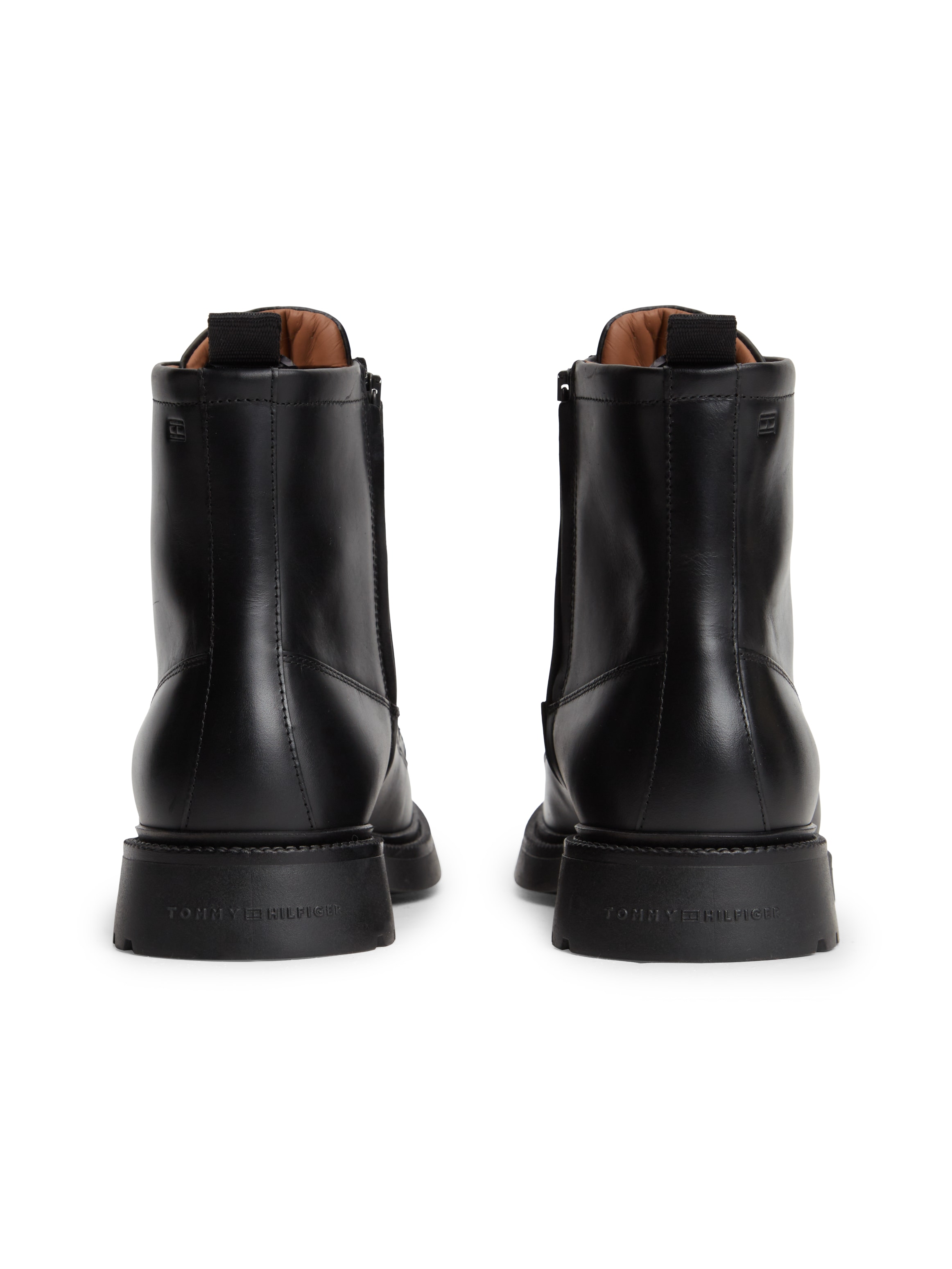 Tommy Hilfiger Schnürstiefelette »CORPORATE CASUAL LTH  BOOT«  Blockabsatz, Schnürboots mit dezenten Ziernähten
