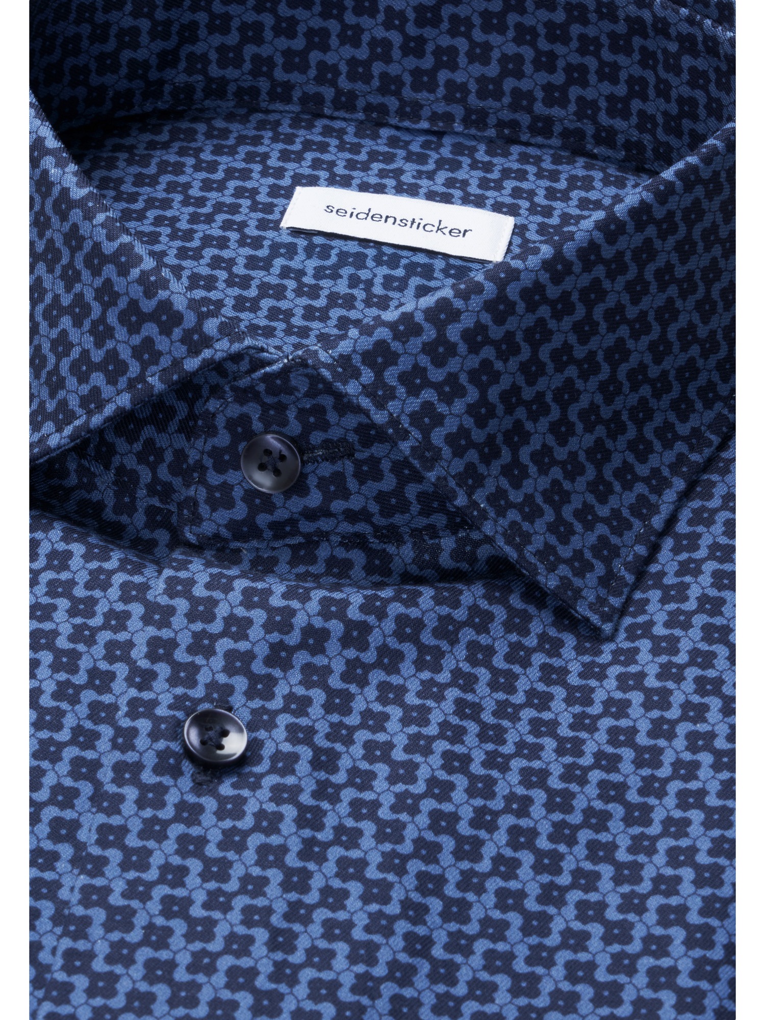seidensticker Businesshemd »Schwarze Rose« Regular 1/1 Kentkragen Druck