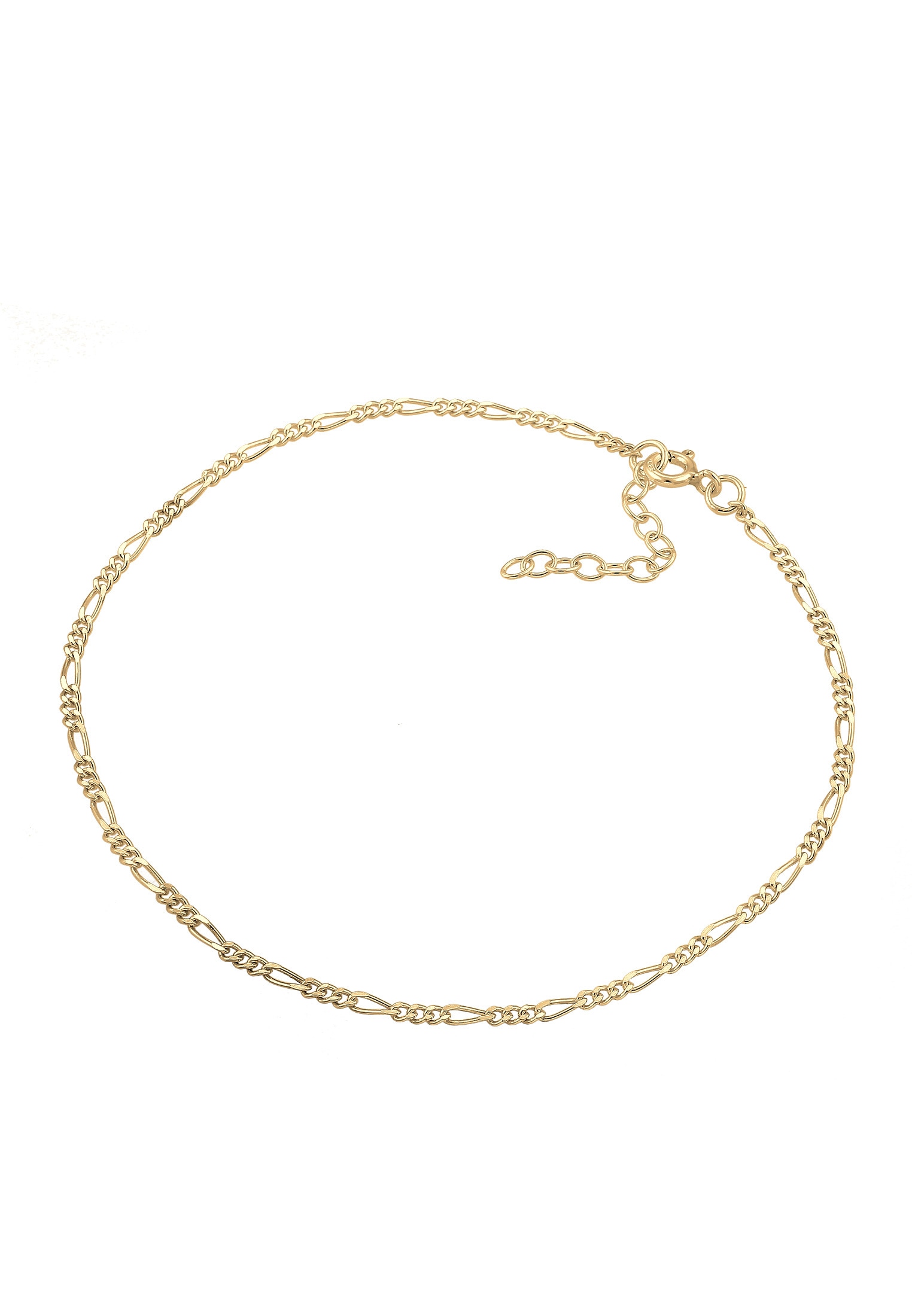 Elli Fußkette »Fußschmuck Figaro Fußkettchen Basic 925 Silber«