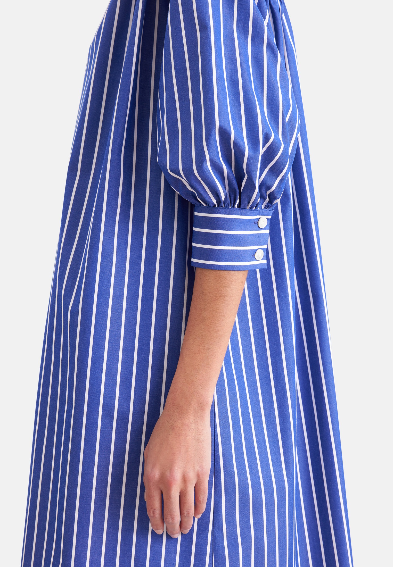 seidensticker Sommerkleid 3/4 Kragen Gestreift