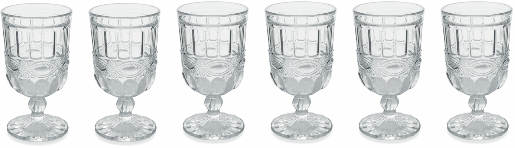 Villa D'este Weinglas »Nobilis« Gläser-Set in farblos, Größe Ø 8,8 cm x 17 cm