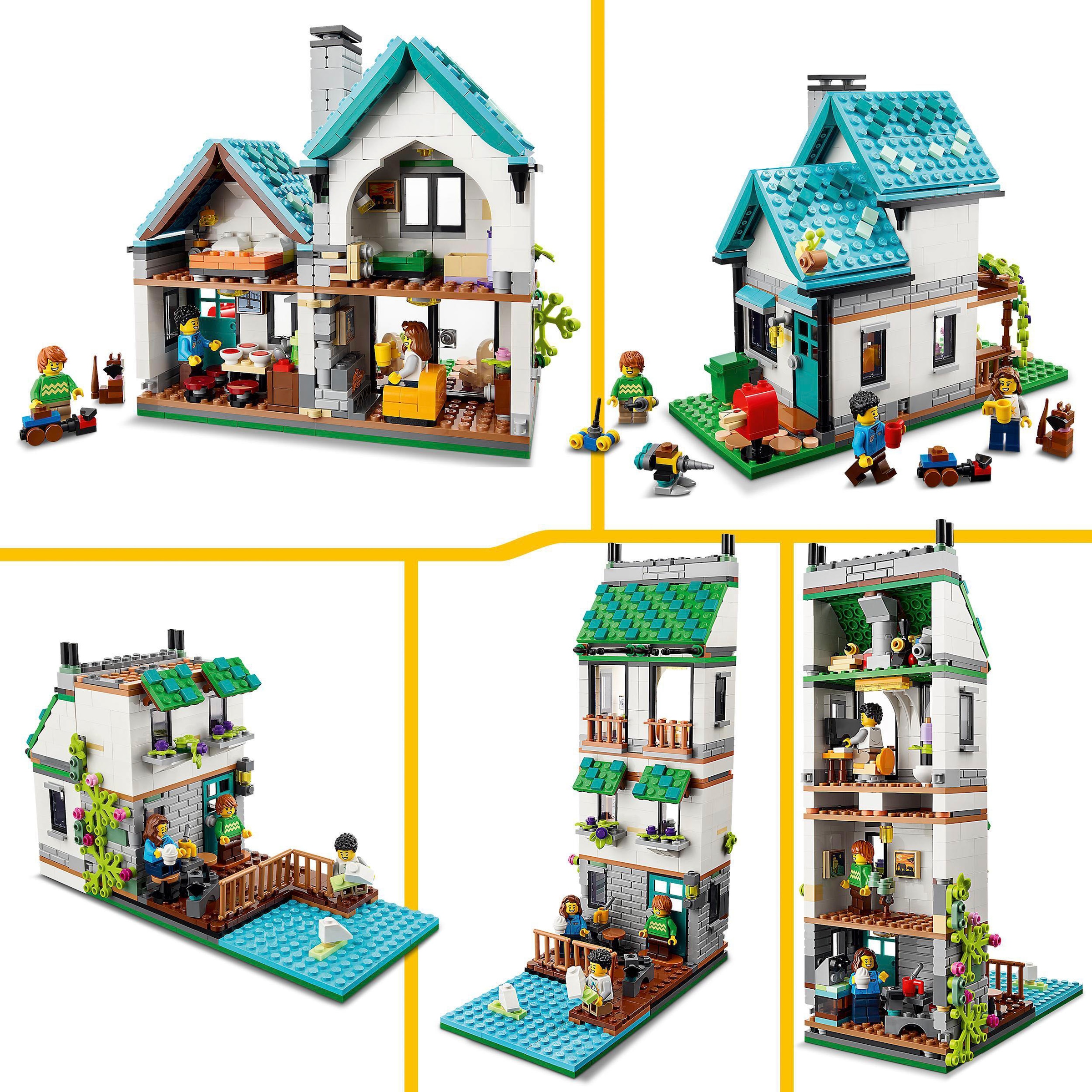 LEGO® Konstruktionsspielsteine »Gemütliches Haus (31139), LEGO® Creator 3in1«, (808 St.), Exklusives Set