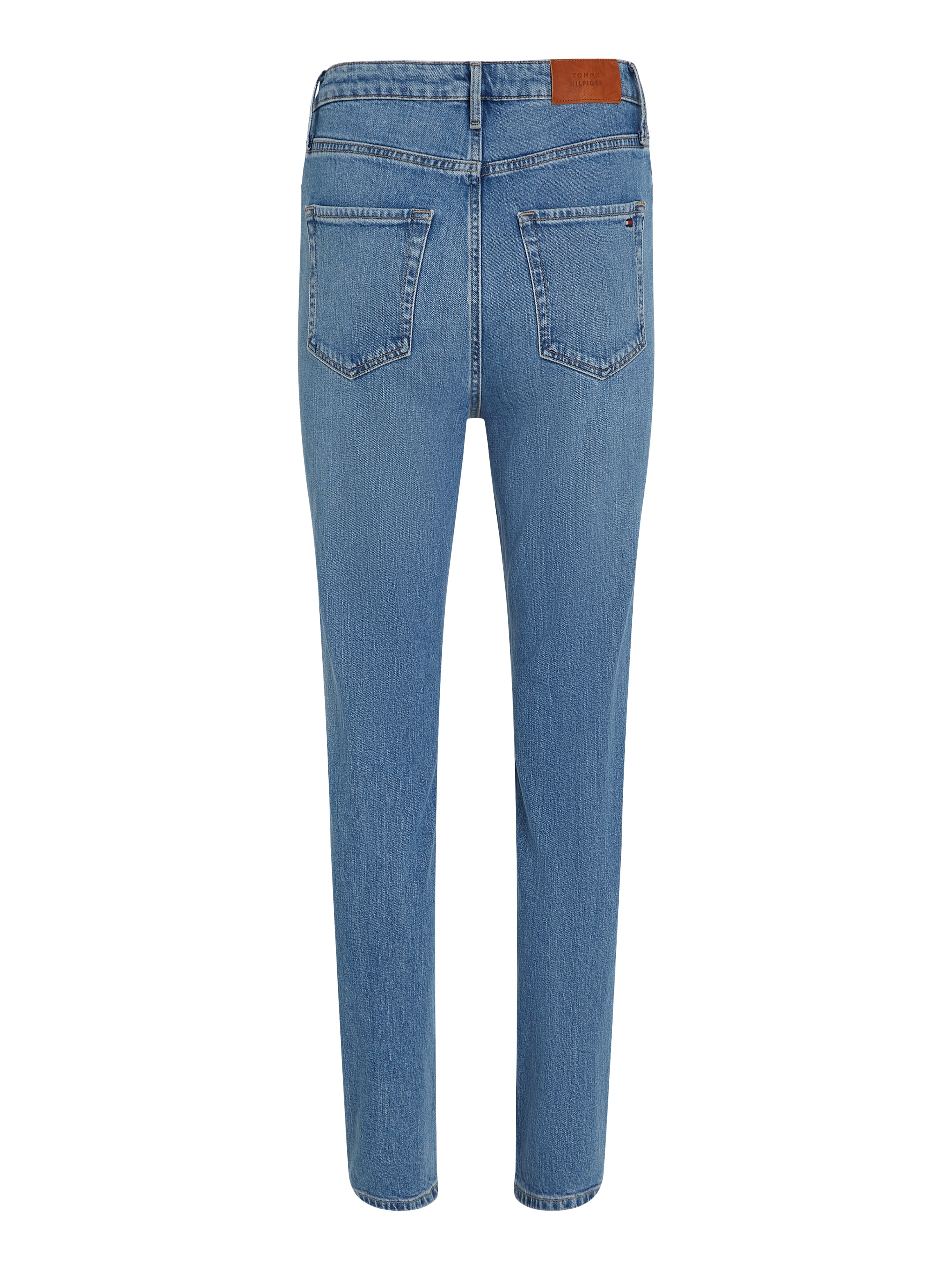 Tommy Hilfiger Slim-fit-Jeans »Slim Cigarette High Waist«, mit Logo-Badge, in blauer Waschung