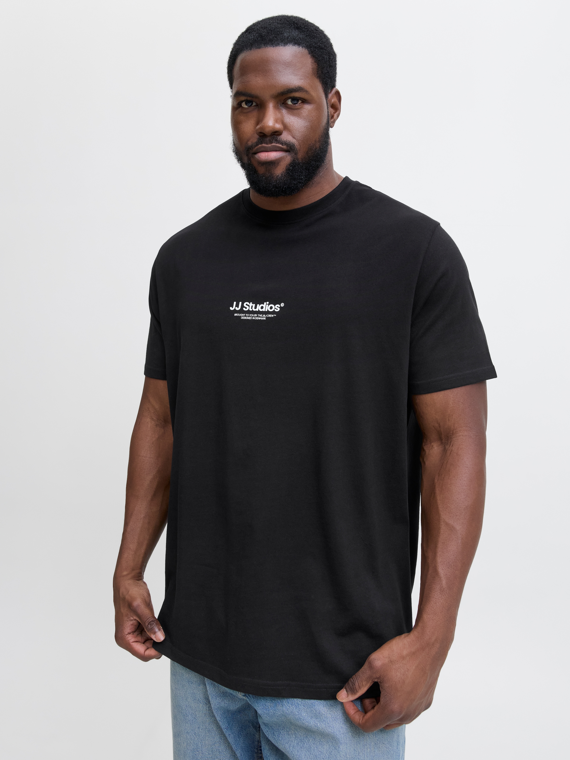 Jack & Jones PlusSize Rundhalsshirt »JJESOHO TEE SS CREW NECK NOOS PLS« Baumwolle, regular fit