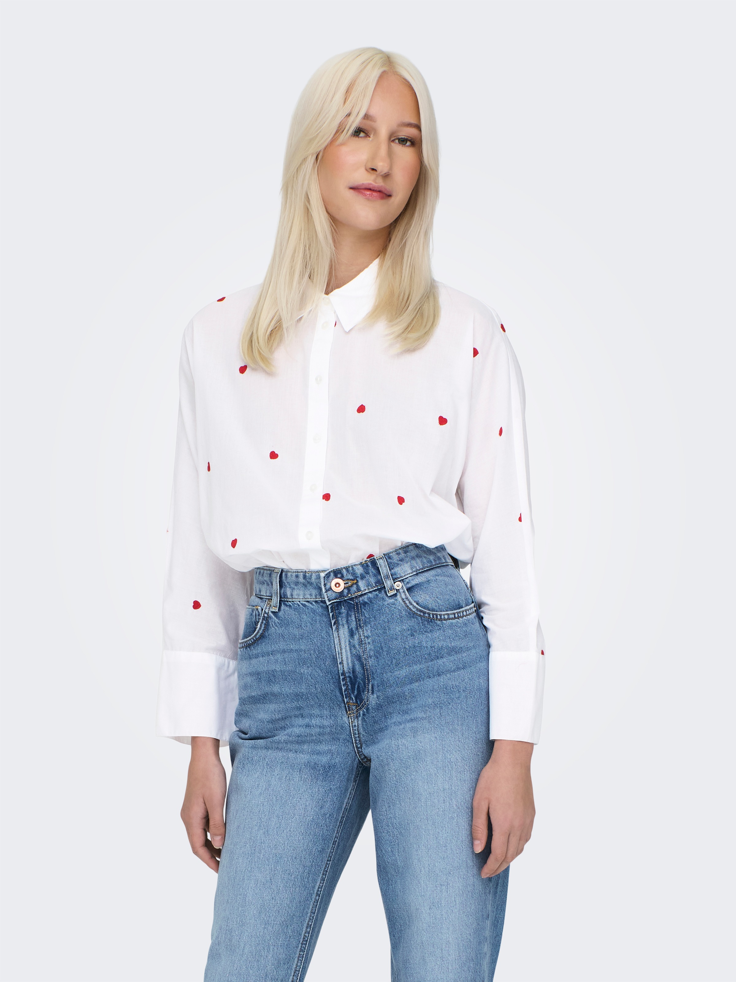 ONLY Hemdbluse »ONLNEW LINA GRACE LS EMB SHIRT NOOS WVN«