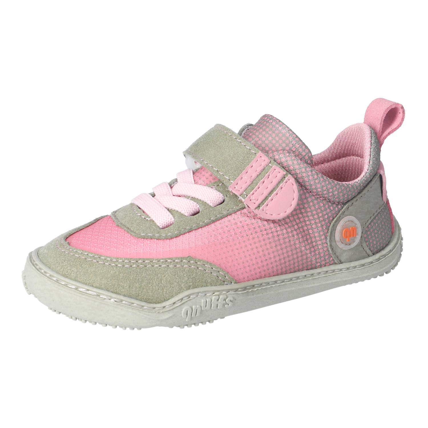 qnuffs Barfußschuh »Fichte«  Klettschuh, Sneaker, Halbschuh mit Kontrastbesätzen