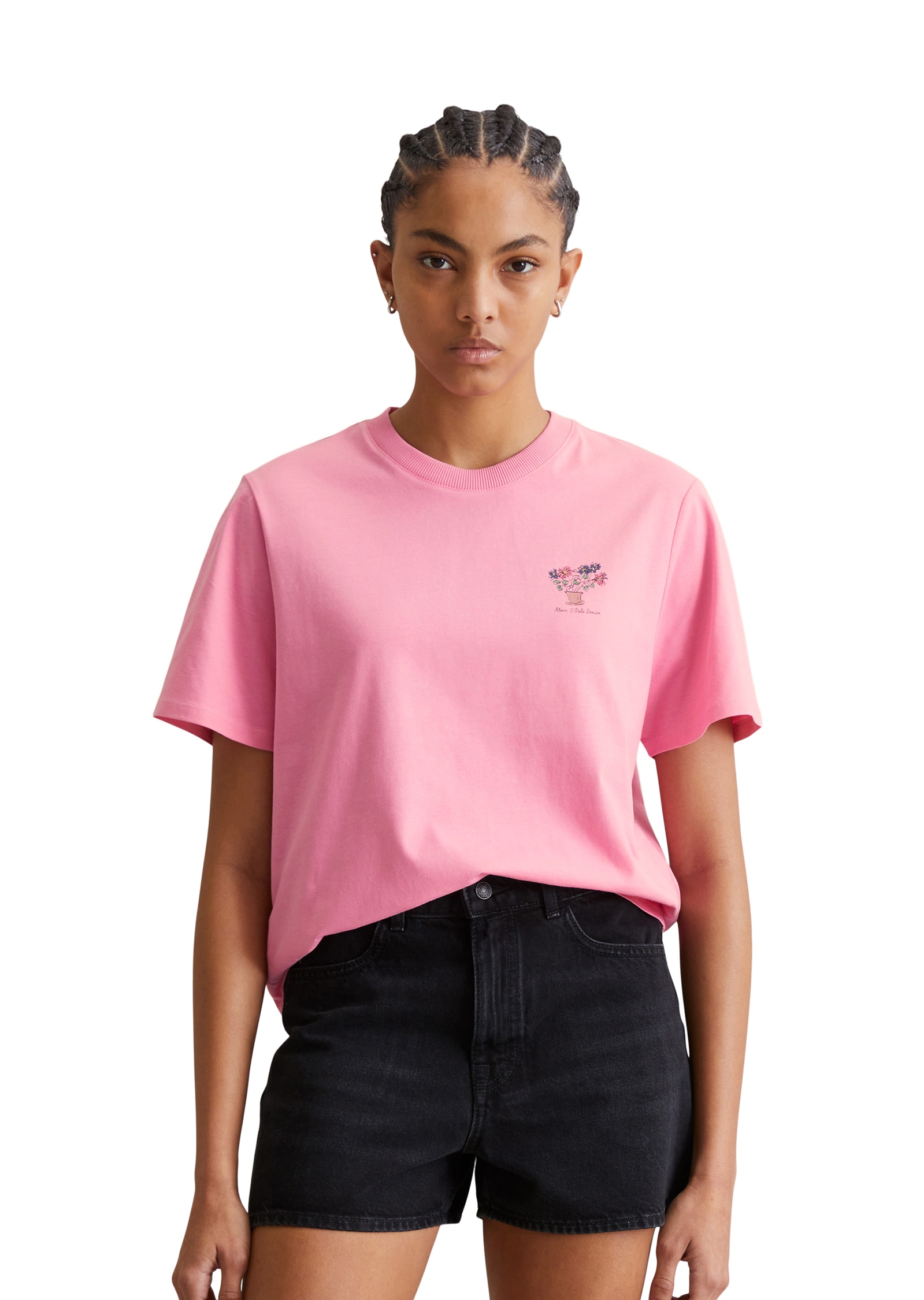 Marc O'Polo DENIM T-Shirt, modischer Print auf der Brust