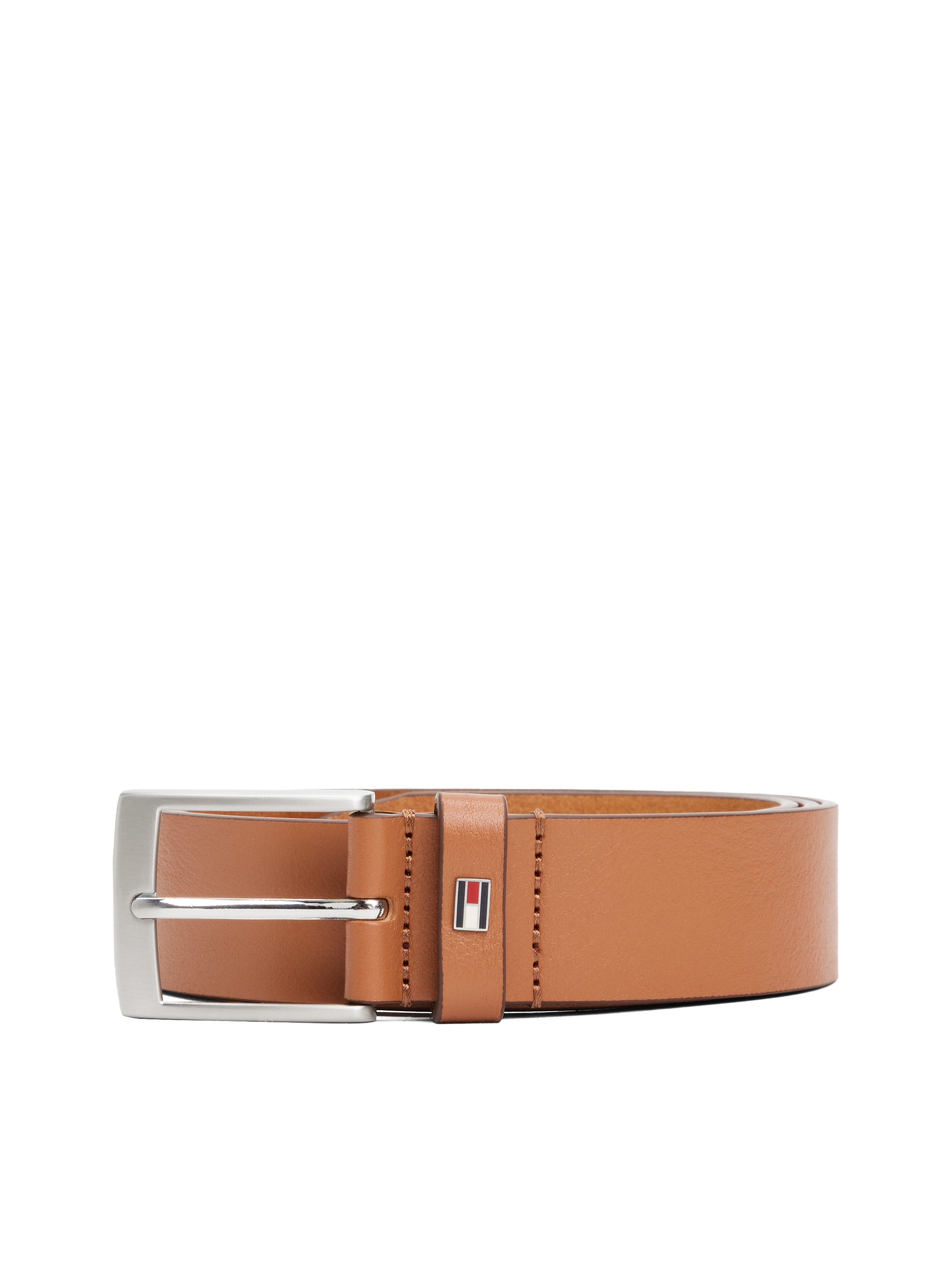 Tommy Hilfiger Ledergürtel »ADAN 3.5 cm breit EXT« Metalllogopatch, Einfachdornschnalle