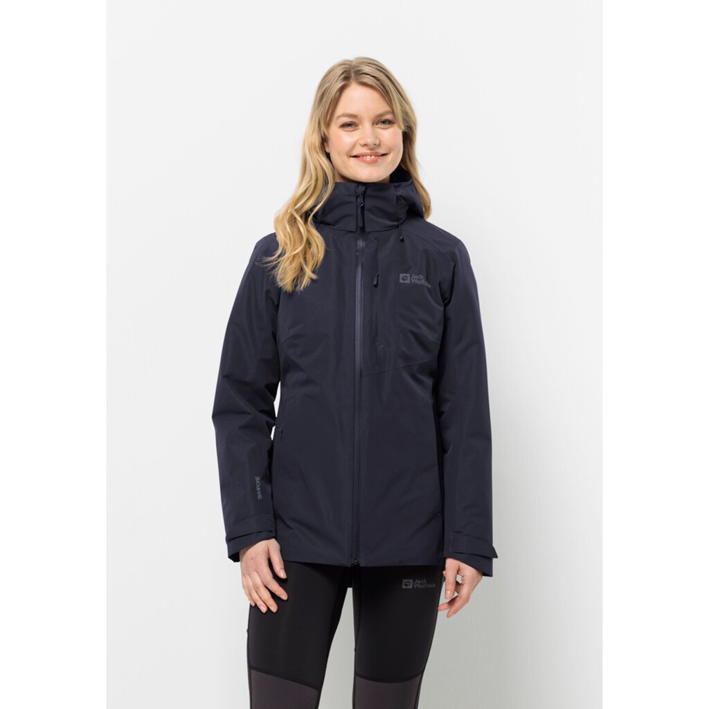 Jack Wolfskin 3-in-1-Funktionsjacke »BERGLAND 3IN1 JKT W«, mit Kapuze